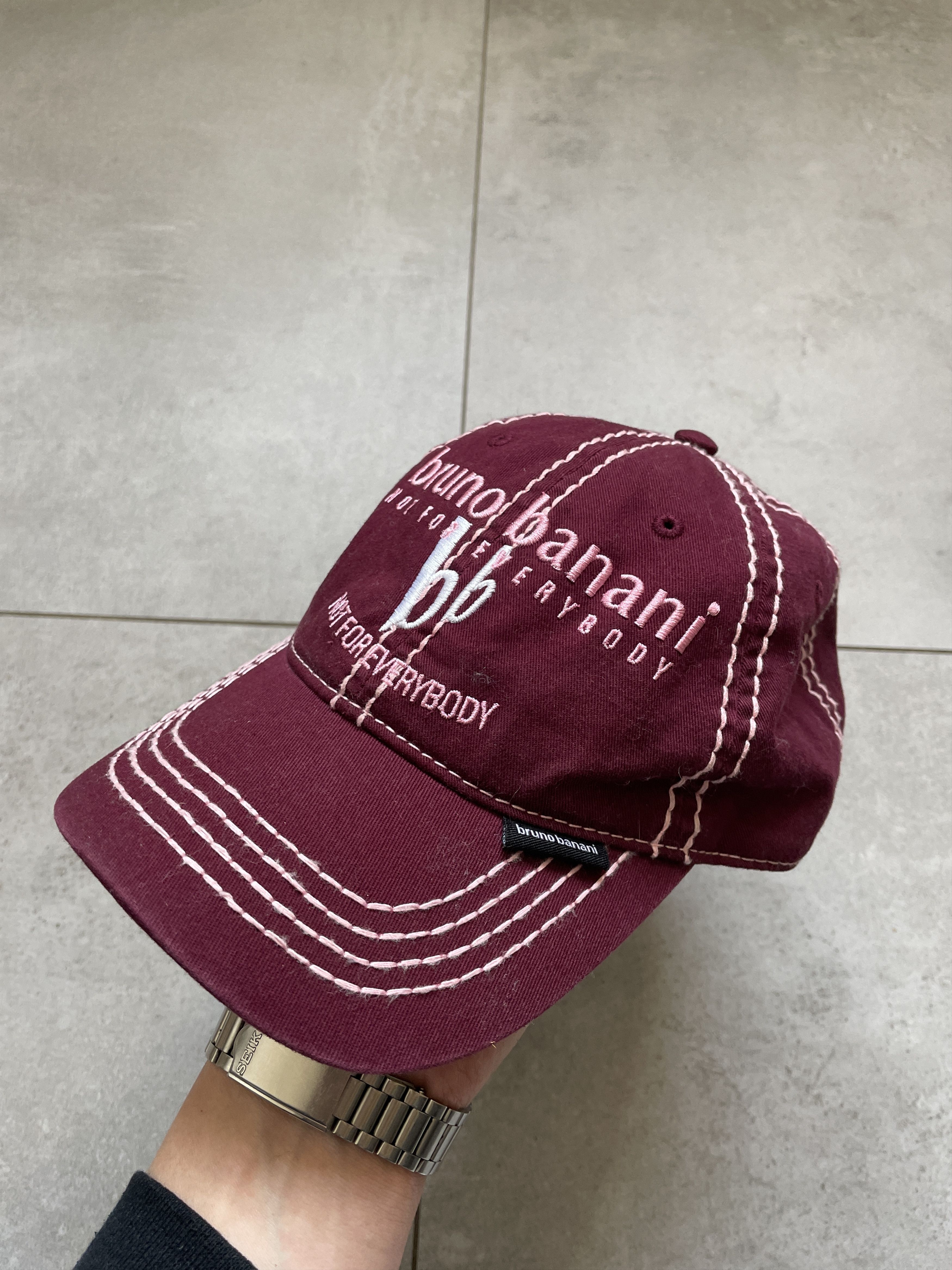True Religion Y2K TRUE RELIGION TYPE BRUNO BANANI FAT STITCH HAT Size ONE SIZE - 1 Thumbnail