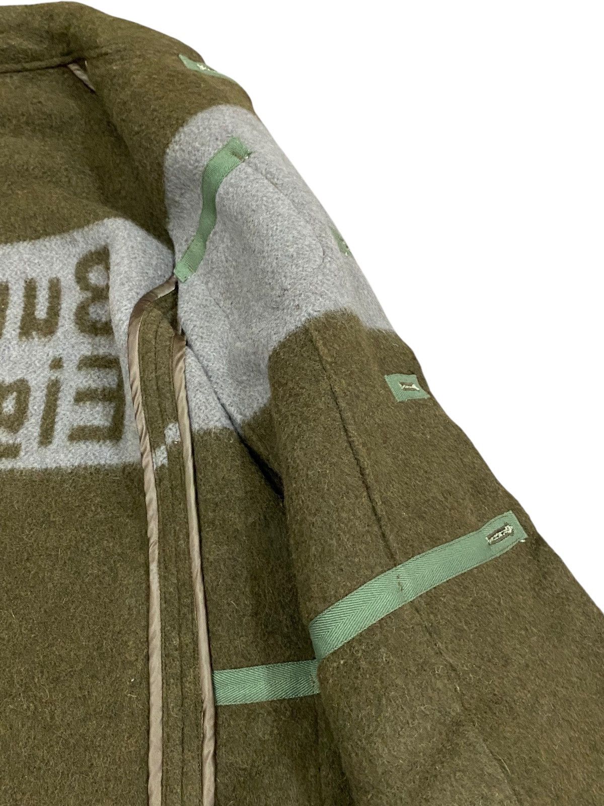 Vintage German Military Wool Coat - Bundes-Eigentum, Woolen Jacket Size US S / EU 44-46 / 1 - 7 Thumbnail