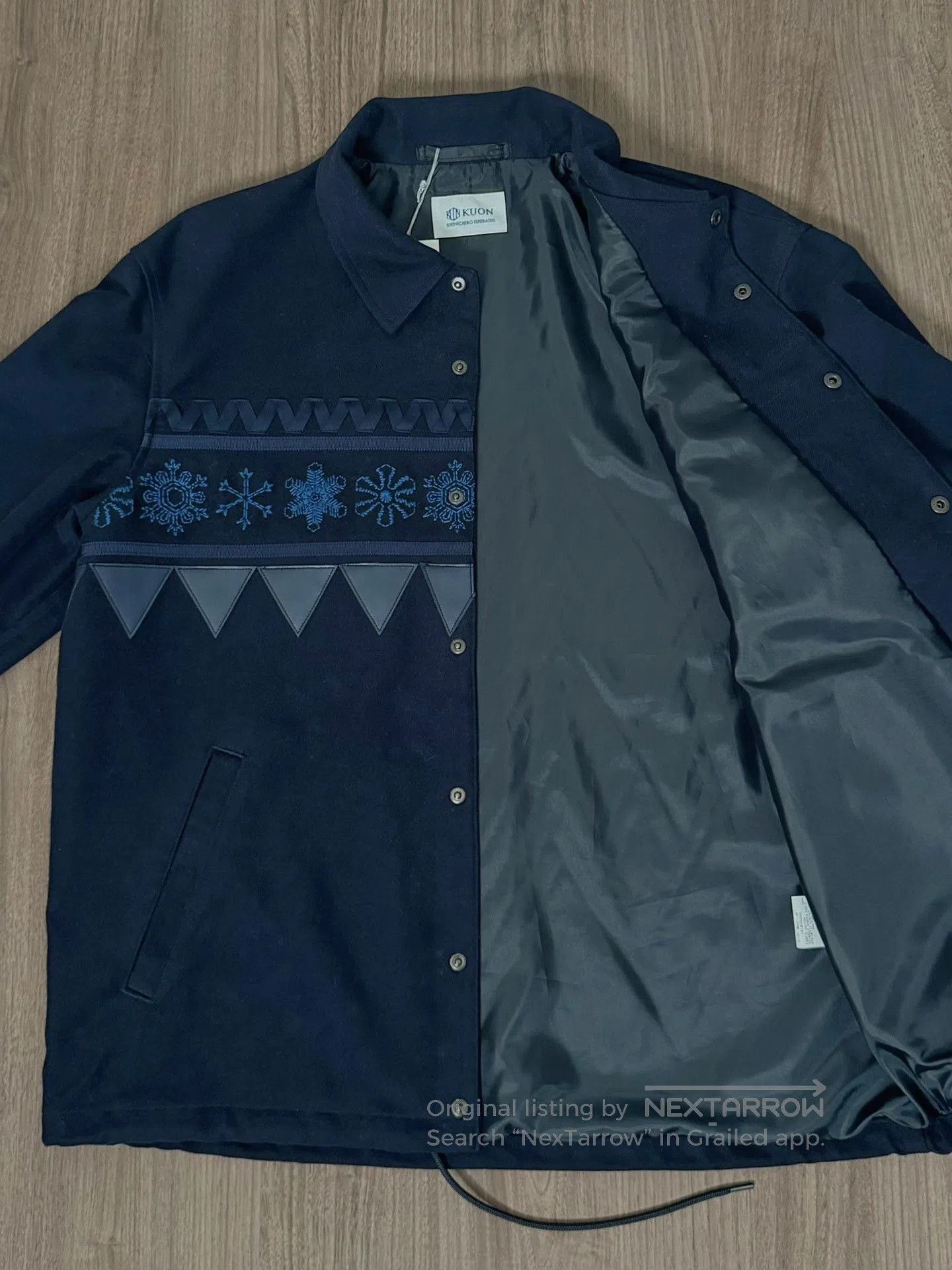 KUON KUON Snowflake Embroidery Vintage Coach Jacket. Size US M / EU 48-50 / 2 - 2 Thumbnail