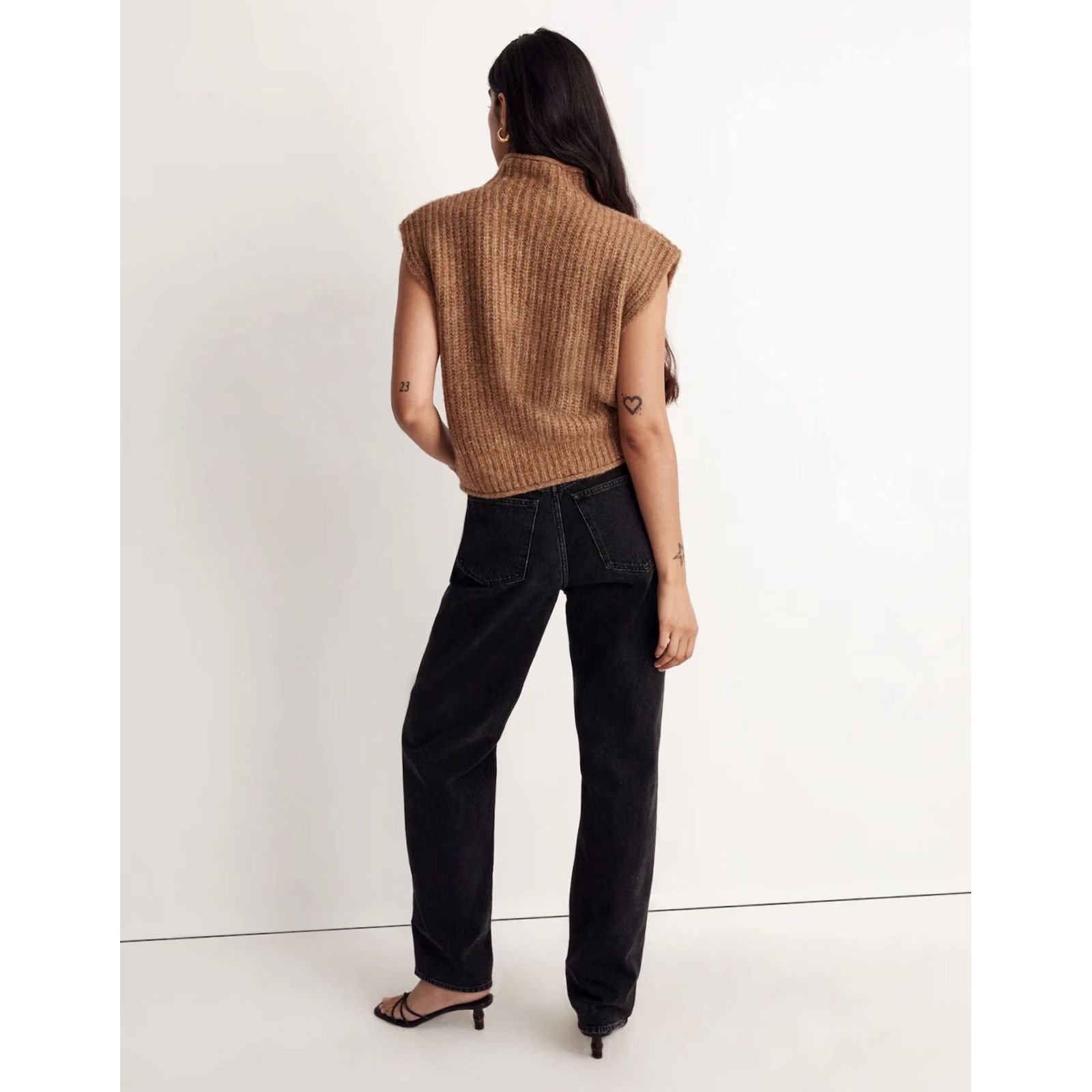 Madewell Madewell Stimpson Sweater Vest Toffee Brown Womens XS Lagenlook Boho Size XS / US 0-2 / IT 36-38 - 3 Thumbnail