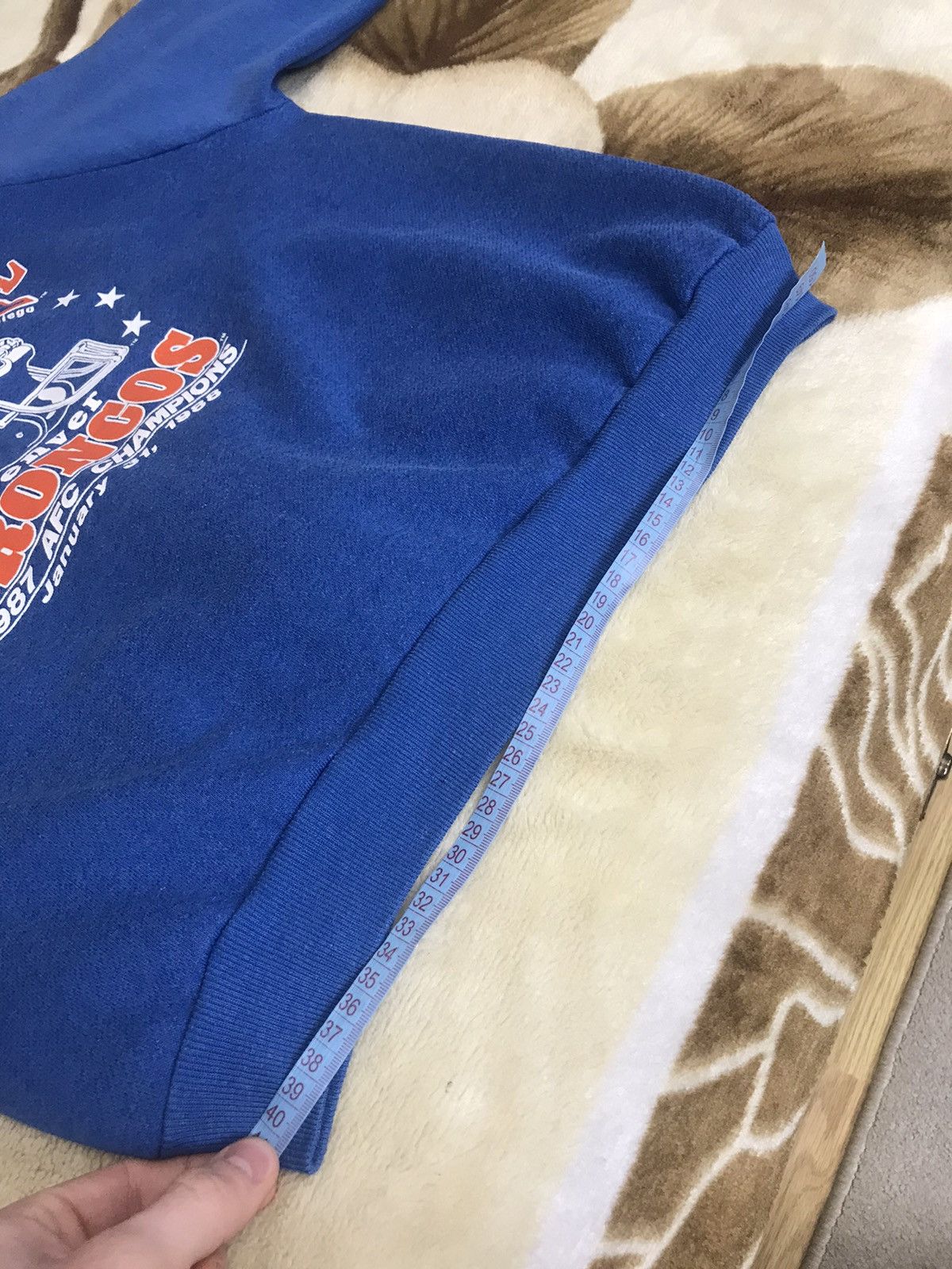 NFL 🔥 Vintage 90s NFL Denver Broncos Navy Sweatshirt Size US M / EU 48-50 / 2 - 9 Thumbnail