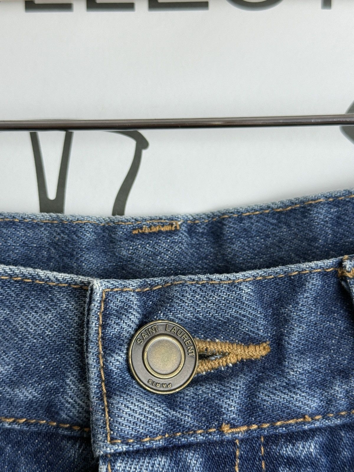 Saint Laurent Paris Saint Laurent washed denim pants 28 avantgarde archive YSL Size US 28 / EU 44 - 4 Thumbnail