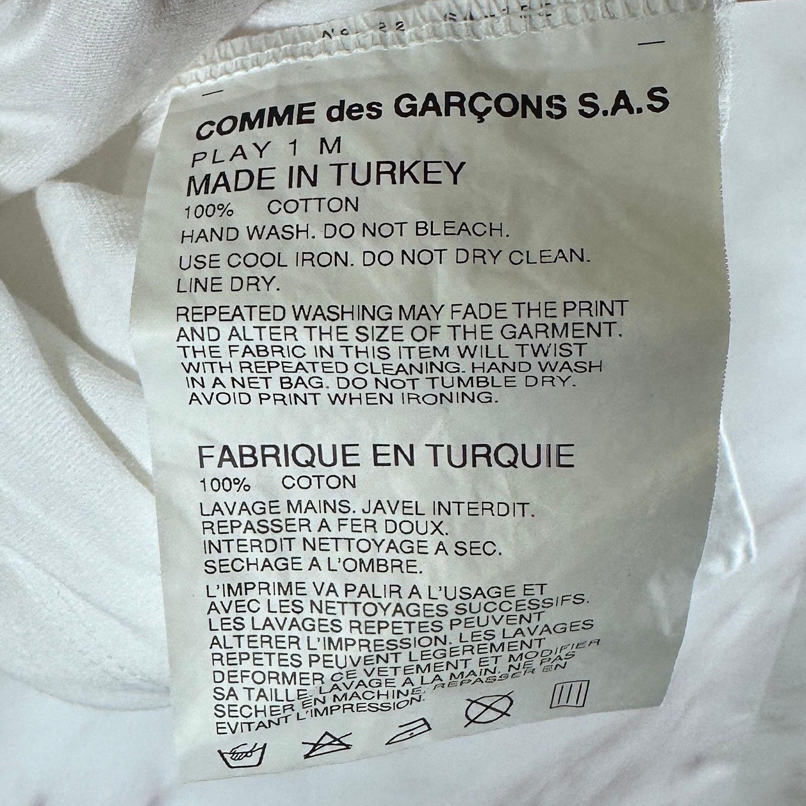Comme des Garcons PLAY Birds Parfums Tee Size US M / EU 48-50 / 2 - 6 Thumbnail