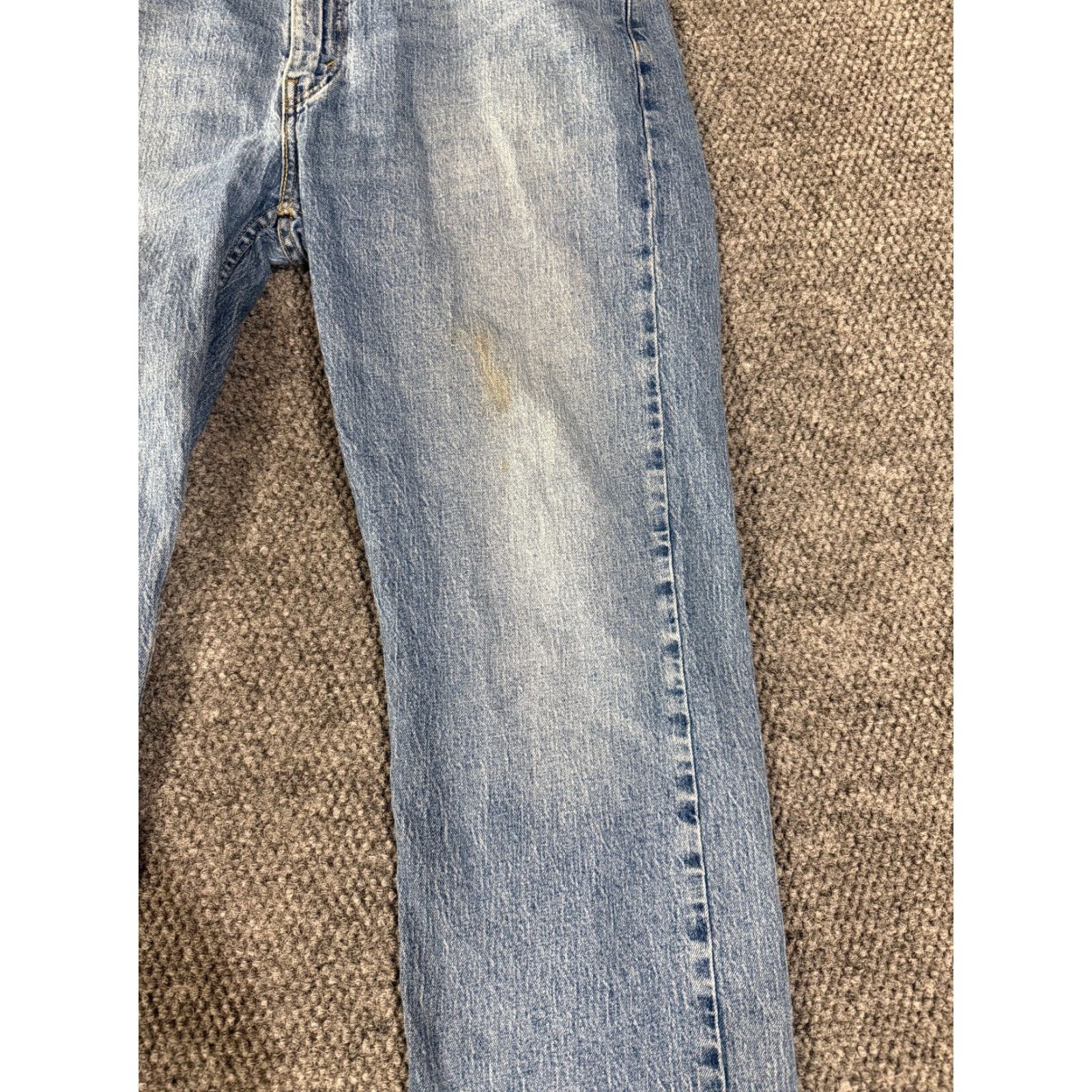 Levi's Levi's 505 Jeans Mens 40x32 Blue Denim Regular Fit Straight Leg Jeans 5-Pocket Logo Vintage No Size US 40 / EU 56 - 3 Thumbnail