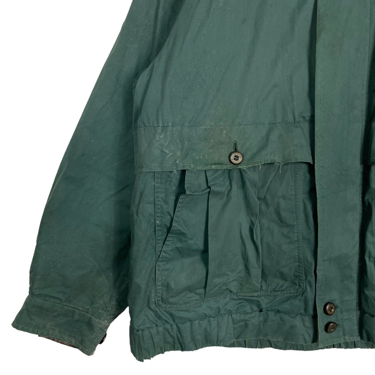 Burberry × Burberry Prorsum 💥80s BURBERRYS PRORSUMS GREEN COTTON JACKET Size US L / EU 52-54 / 3 - 4 Thumbnail