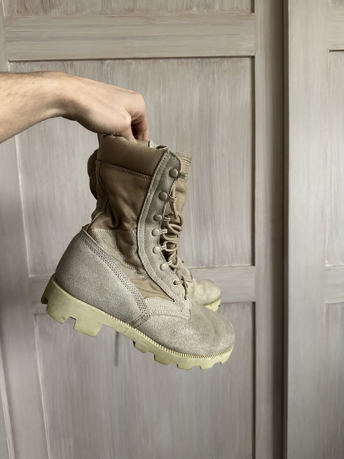 MIL-TEC Vintage cordura military combat boots desert tan Size US 7 / EU 40 - 4 Thumbnail
