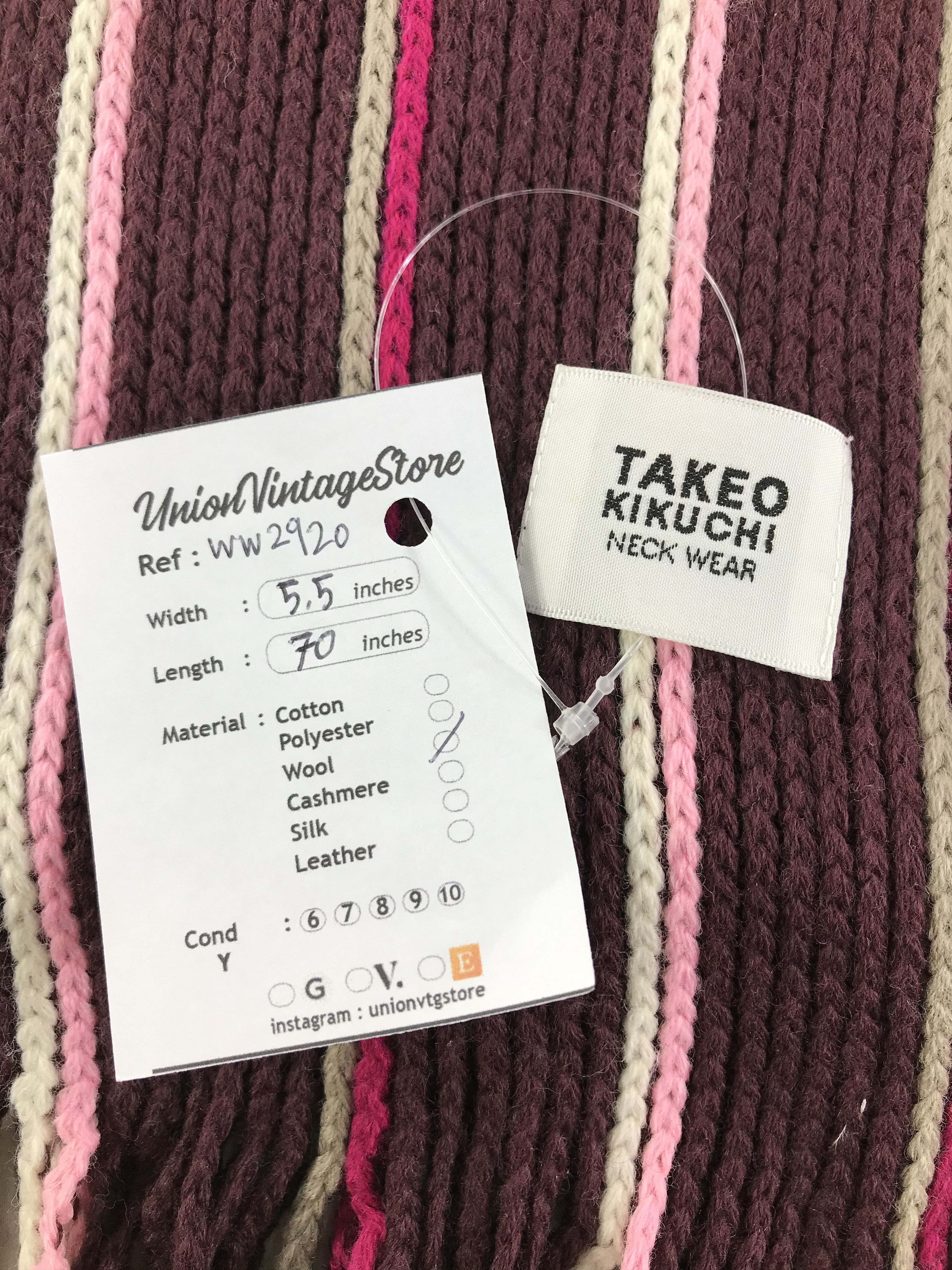 Takeo Kikuchi Takeo Kikuchi Scarf / Muffler / Neckwear - WW2920 Size ONE SIZE - 4 Thumbnail