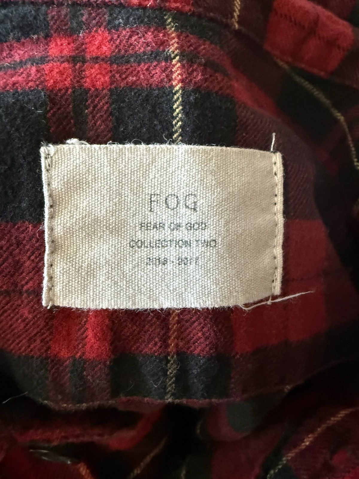 FOG FOG (now Essentials) Collection Two Red Black Flannel XL Size US XL / EU 56 / 4 - 3 Thumbnail
