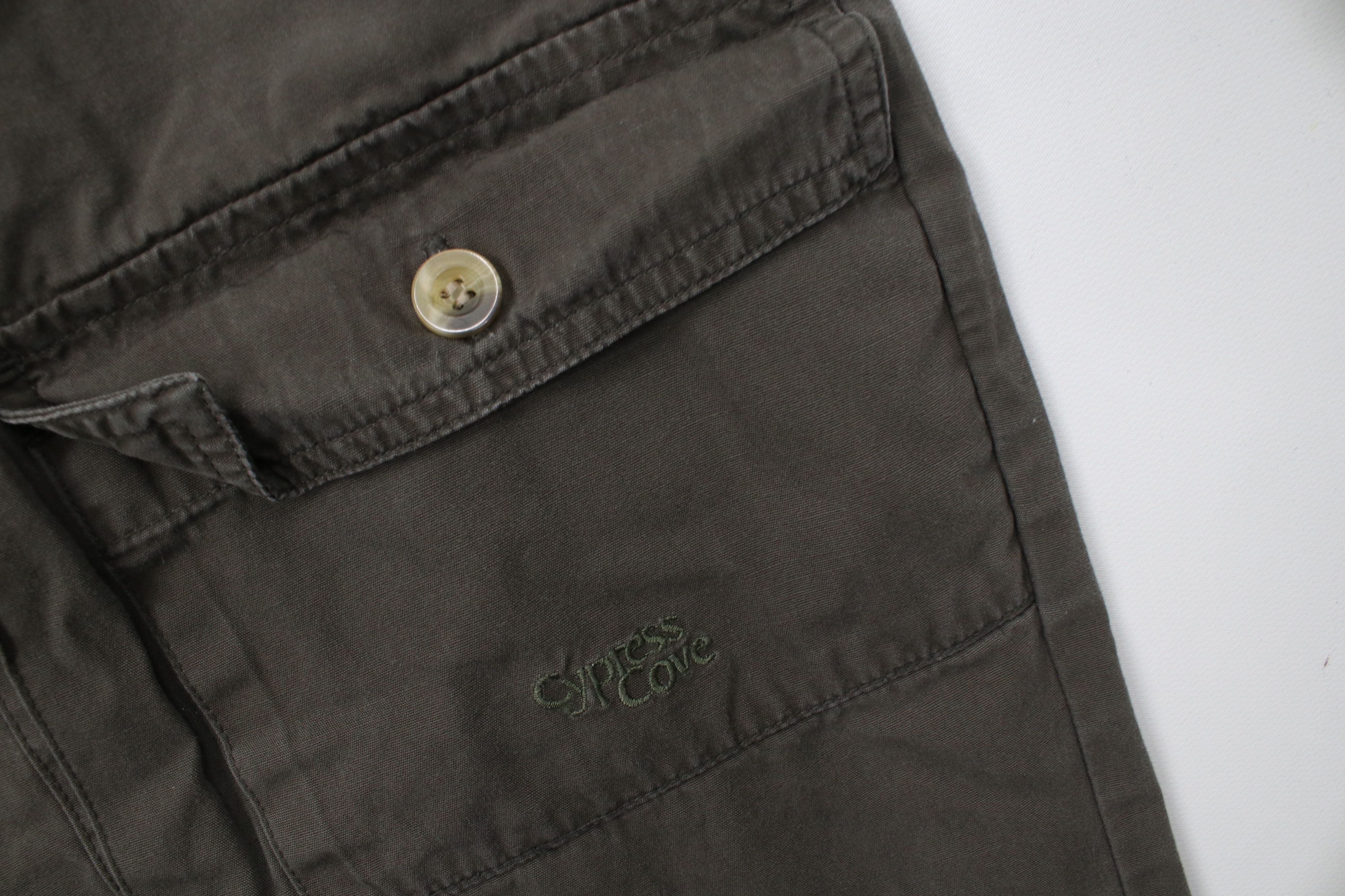 Walls Vintage 90s Walls Wide Leg Trekking Cargo Pants Green Cotton Size US 42 / EU 58 - 6 Thumbnail