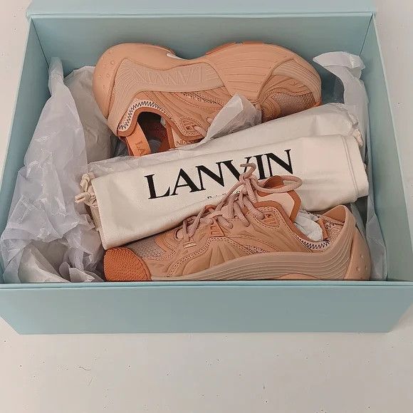 Lanvin Lanvin Flash X Nude Mesh Low-Top Sneakers - EU36/US6 Size US 6 / IT 36 - 13 Thumbnail