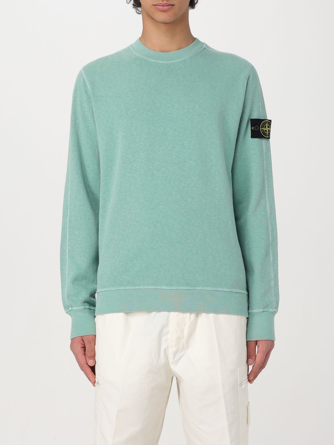 image of Stone Island Sweatshirt Men Green (Size XL)