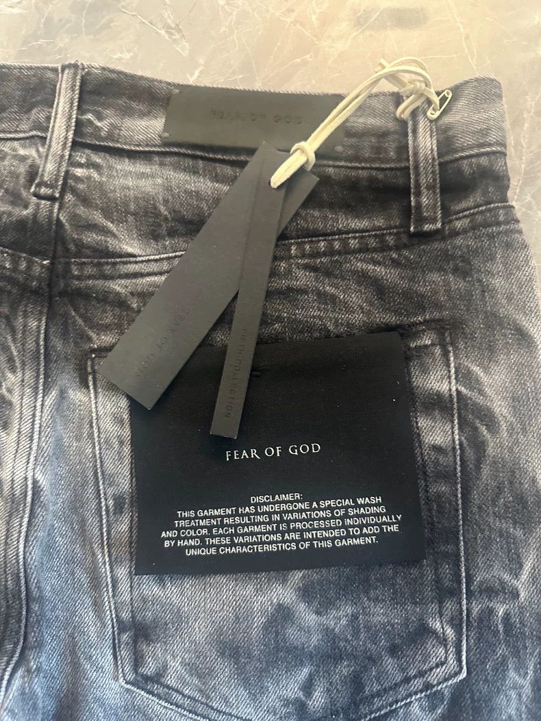 Fear of God Fear of God Black water corrugated jeans Size US 29 - 4 Thumbnail