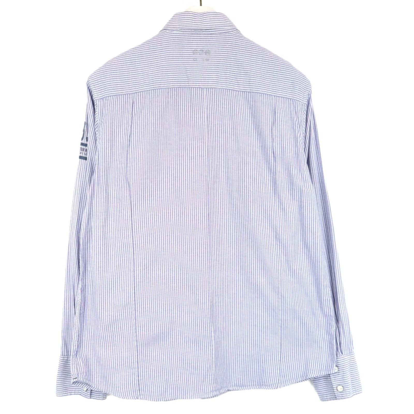 G-Star G-STAR Denim Modern Gould Vanders Shirt Men's LARGE Snap Button Pinstripe Size US L / EU 52-54 / 3 - 2 Thumbnail
