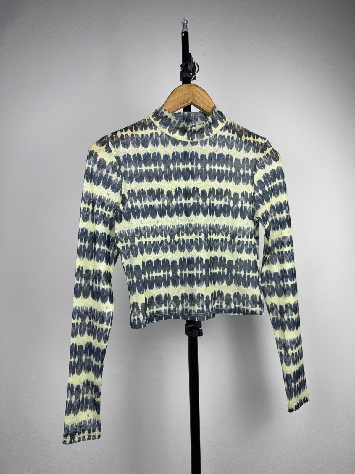 Japanese Brand 00s Save The Queen Jean Paul Gaultier Style Mesh Blouses Size XS / US 0-2 / IT 36-38 - 1 Thumbnail