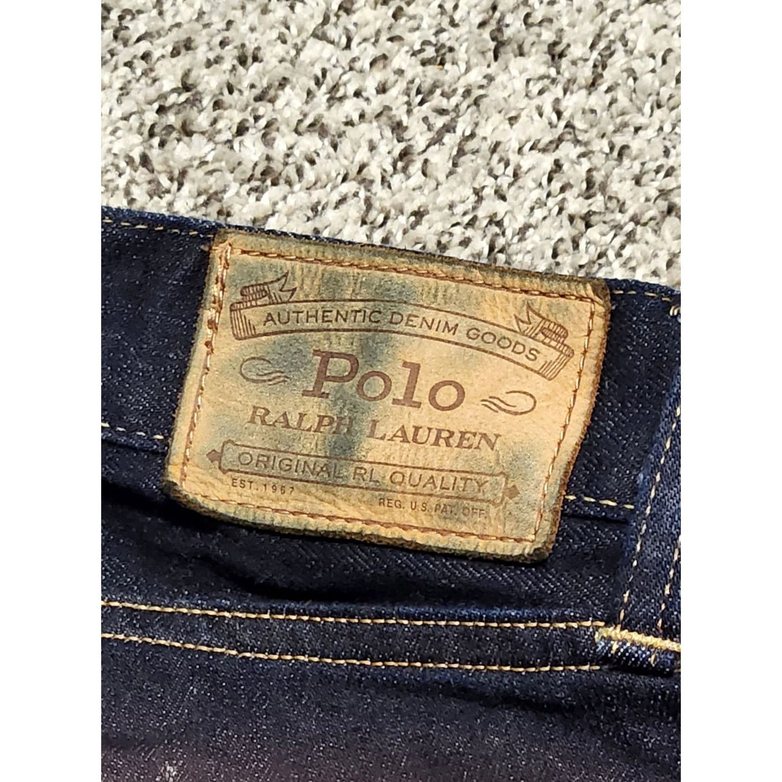 Polo Ralph Lauren VINTAGE Polo Ralph Lauren Jeans Mens 36x32 Blue Denim Straight Leg Dark Wash Size US M / EU 48-50 / 2 - 3 Thumbnail