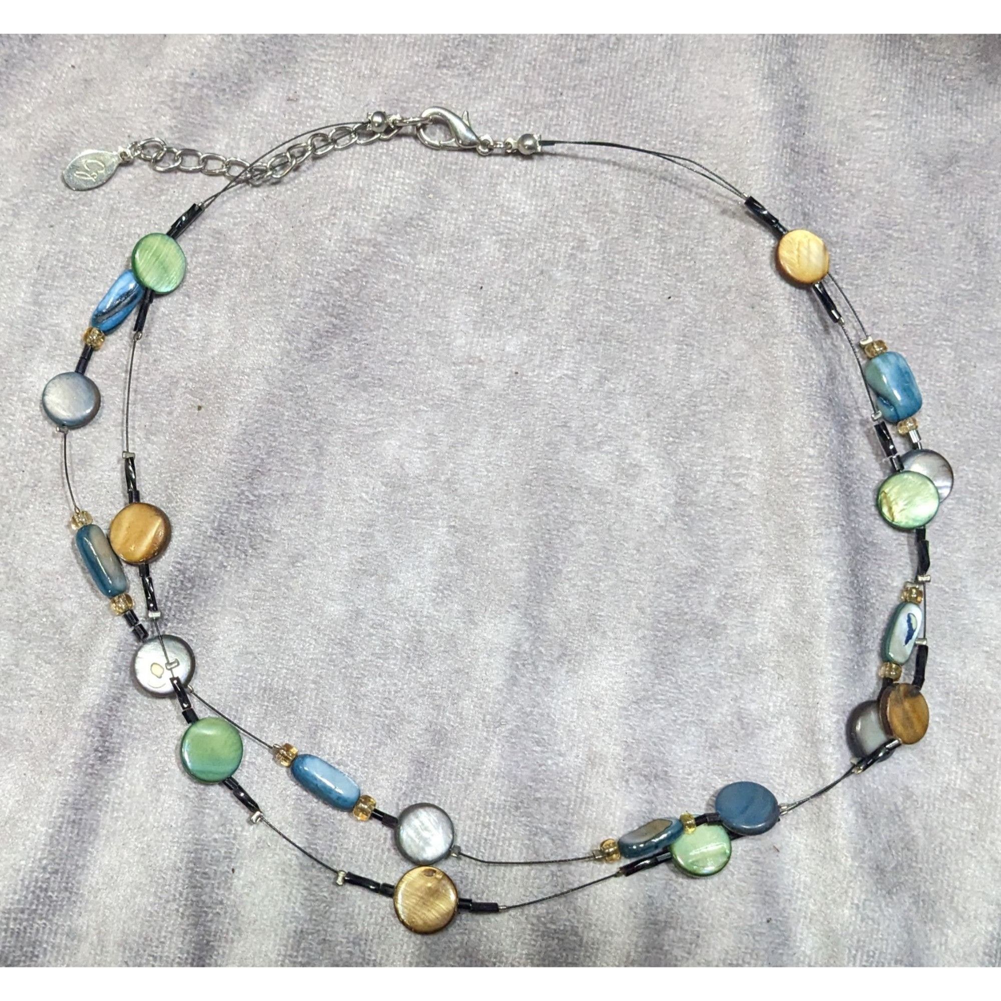 Other Mermaidcore Layered Rainbow Shell Beaded Station Necklace Size ONE SIZE - 6 Thumbnail