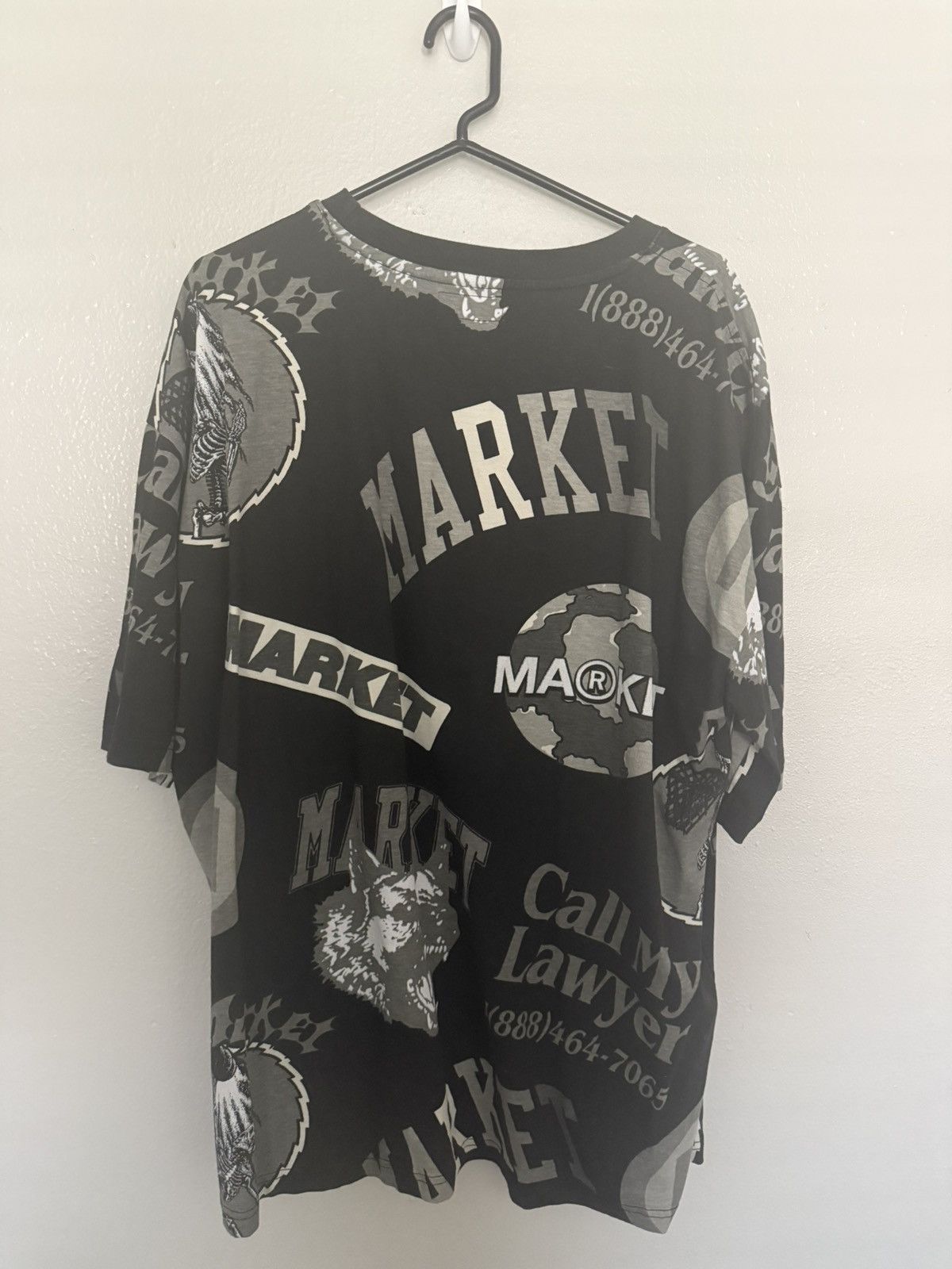 Market MONOGRAM AOP GRAYSCALE T-SHIRT XXL Size US XXL / EU 58 / 5 - 2 Thumbnail