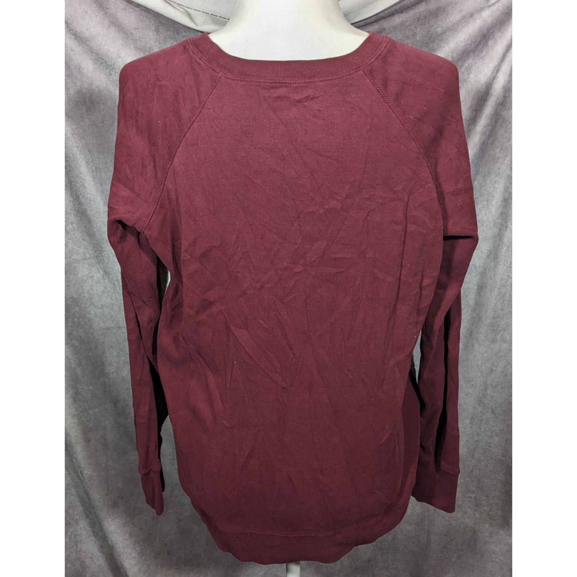 Eddie Bauer Eddie Bauer Red And White Quilted Front Long Sleeve Top Size L / US 10 / IT 46 - 5 Thumbnail