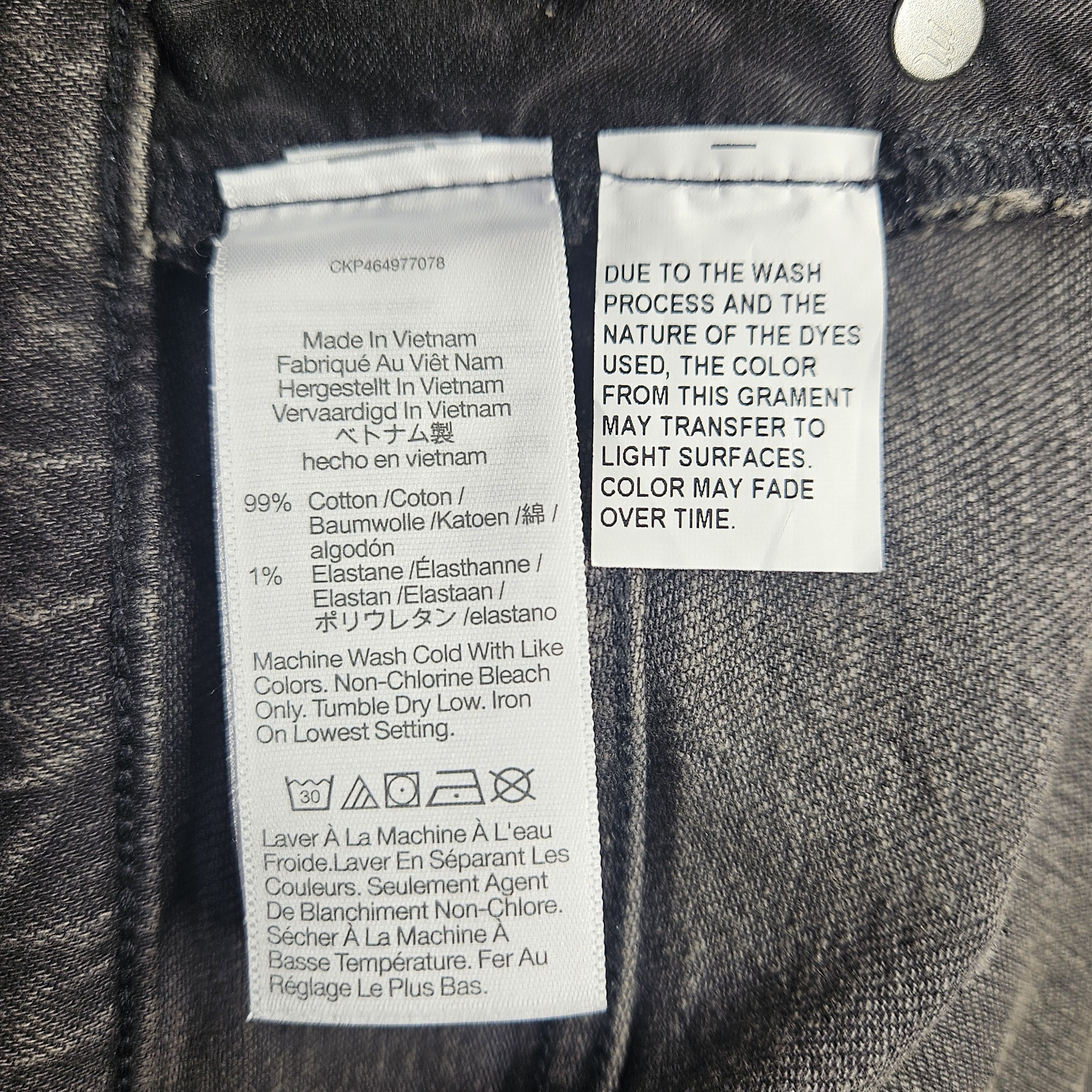 Madewell Madewell Size 33 Jeans Perfect Vintage Black Grey Wash High Size 42" / US 20 - 8 Thumbnail
