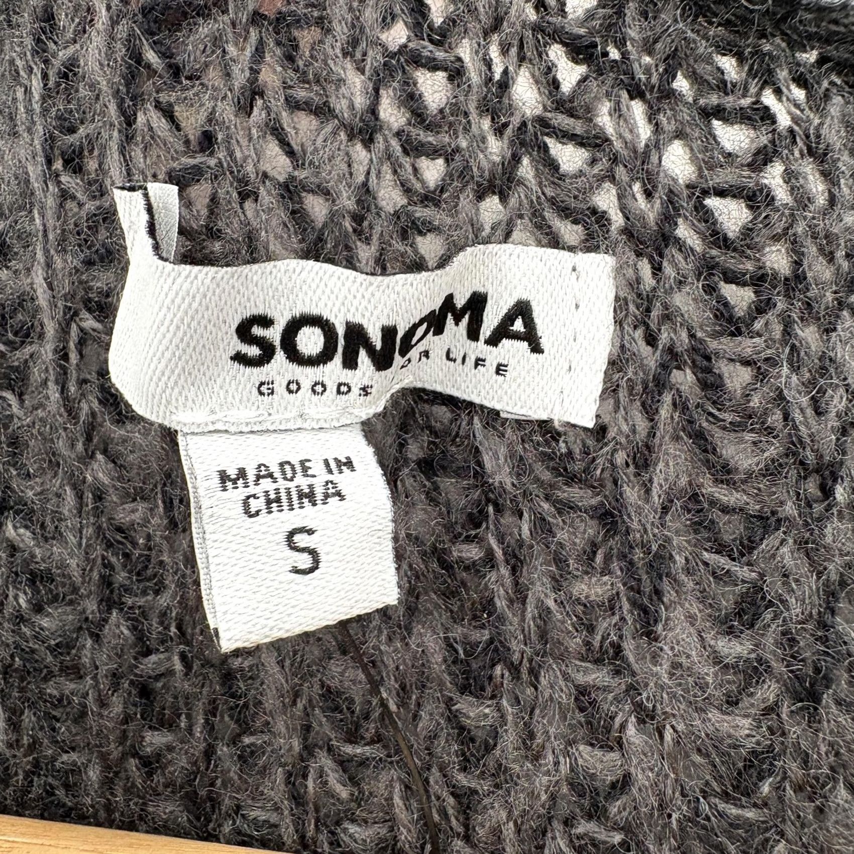 Vintage Sonoma Sweater Womens Small Gray Cable Knit Raglan Pullover Cozy Warm Casual Size S / US 4 / IT 40 - 4 Thumbnail