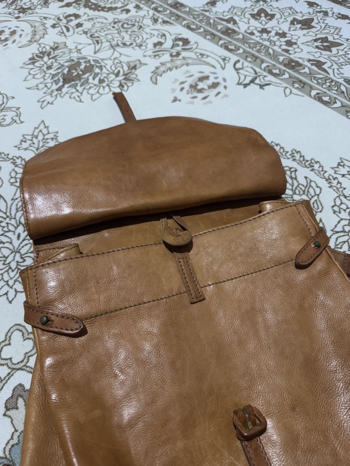 Genuine Leather × Jean Paul Gaultier Genten Riri Zipper Leather Rucksack Backpack Size ONE SIZE - 8 Thumbnail