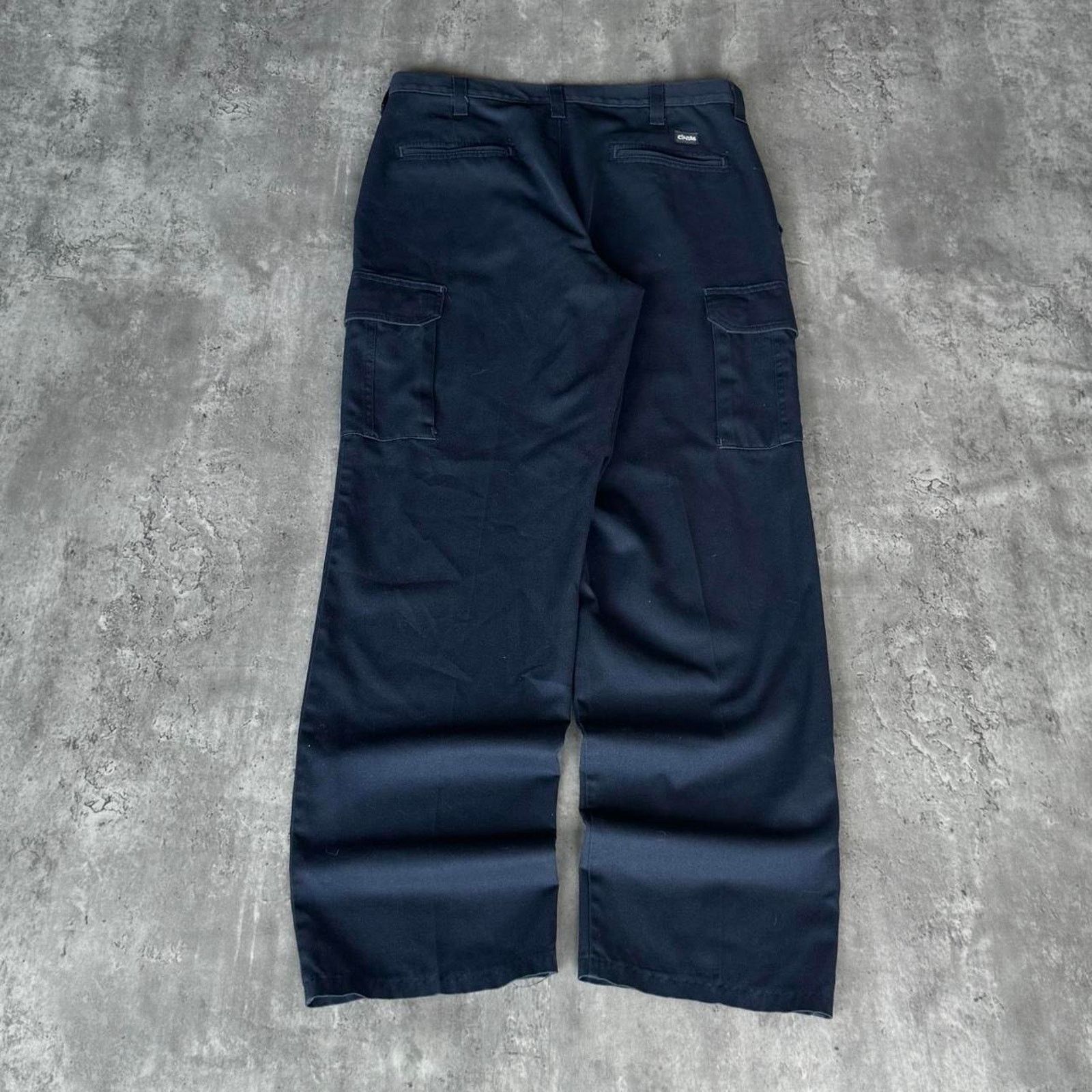 Carhartt × Cintas × Vintage Vintage Y2K Carhartt Style Navy Blue Cargo Workwear Pants Size US 33 - 2 Thumbnail