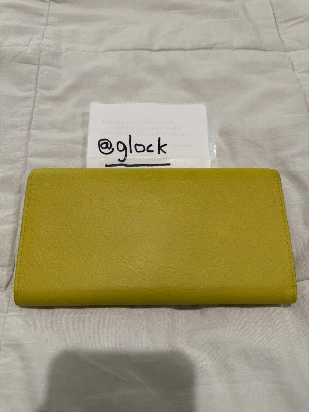 Balenciaga Balenciaga Le City Money Long Wallet Yellow Size ONE SIZE - 8 Thumbnail