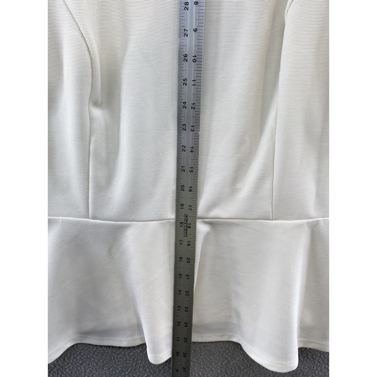 Charter Club Charter Club Blouse Lace Ivory Urban Jungle XL Short Sleeve Round Neck Career Women Regular Size Size XL / US 12-14 / IT 48-50 - 7 Thumbnail