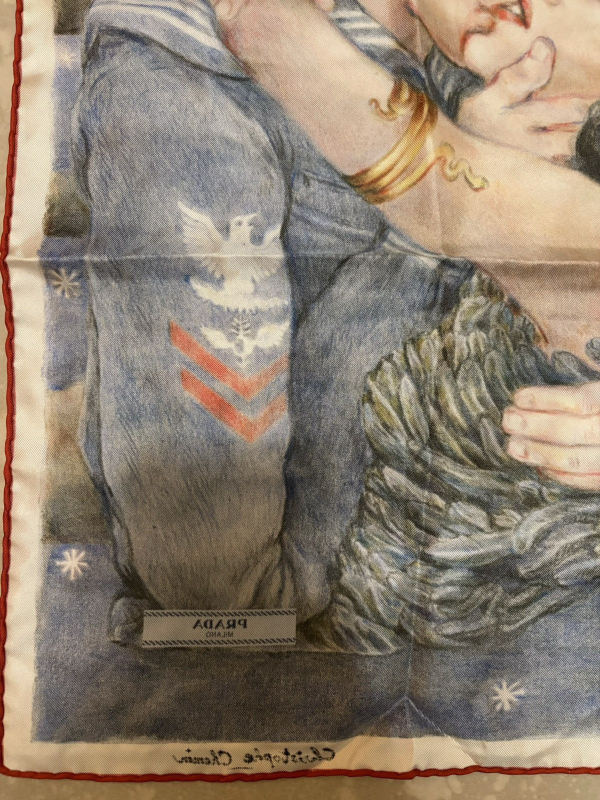 Prada 1 of 1 signed AW16 Prada Impossible True Love foulard scarf Size ONE SIZE - 11 Thumbnail