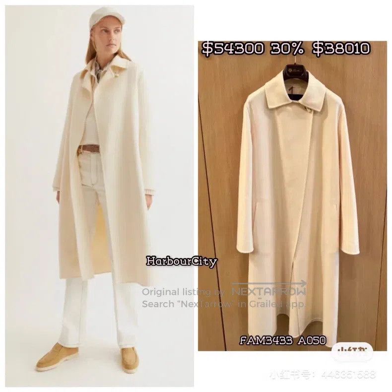 Loro Piana Loro Piana White Cashmere Coat Jacket Size XS / US 0-2 / IT 36-38 - 7 Thumbnail