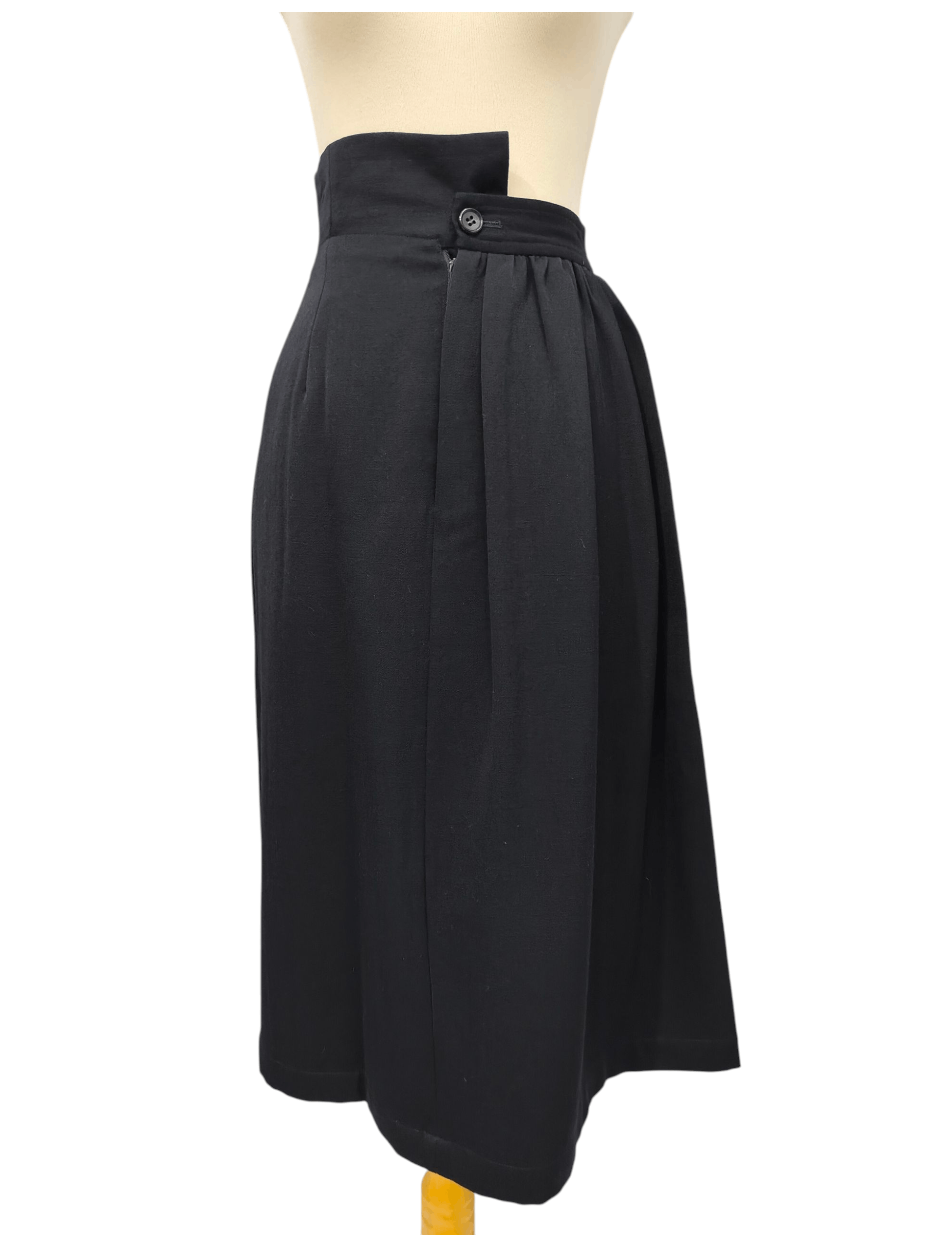 Comme des Garcons AD1988 CDG📕 Archive High Waist Asymmetrical Wrap Skirt Size 28" / US 6 / IT 42 - 8 Thumbnail