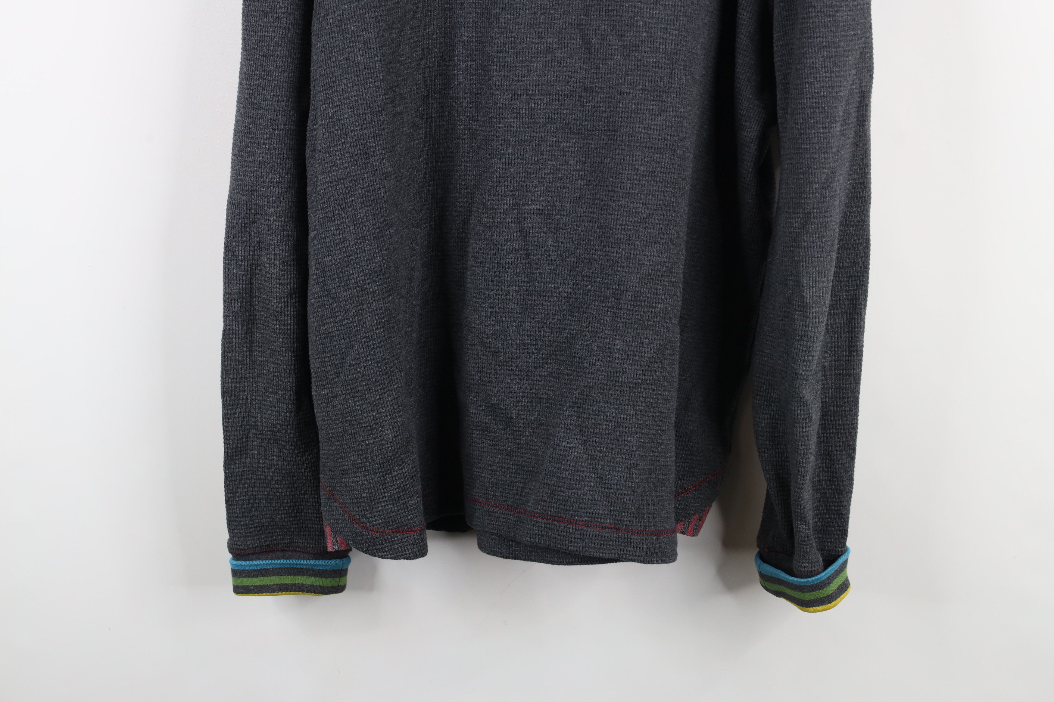 Robert Graham × Vintage Robert Graham Thermal Waffle Knit Half Zip Pullover Sweater Size US L / EU 52-54 / 3 - 16 Thumbnail