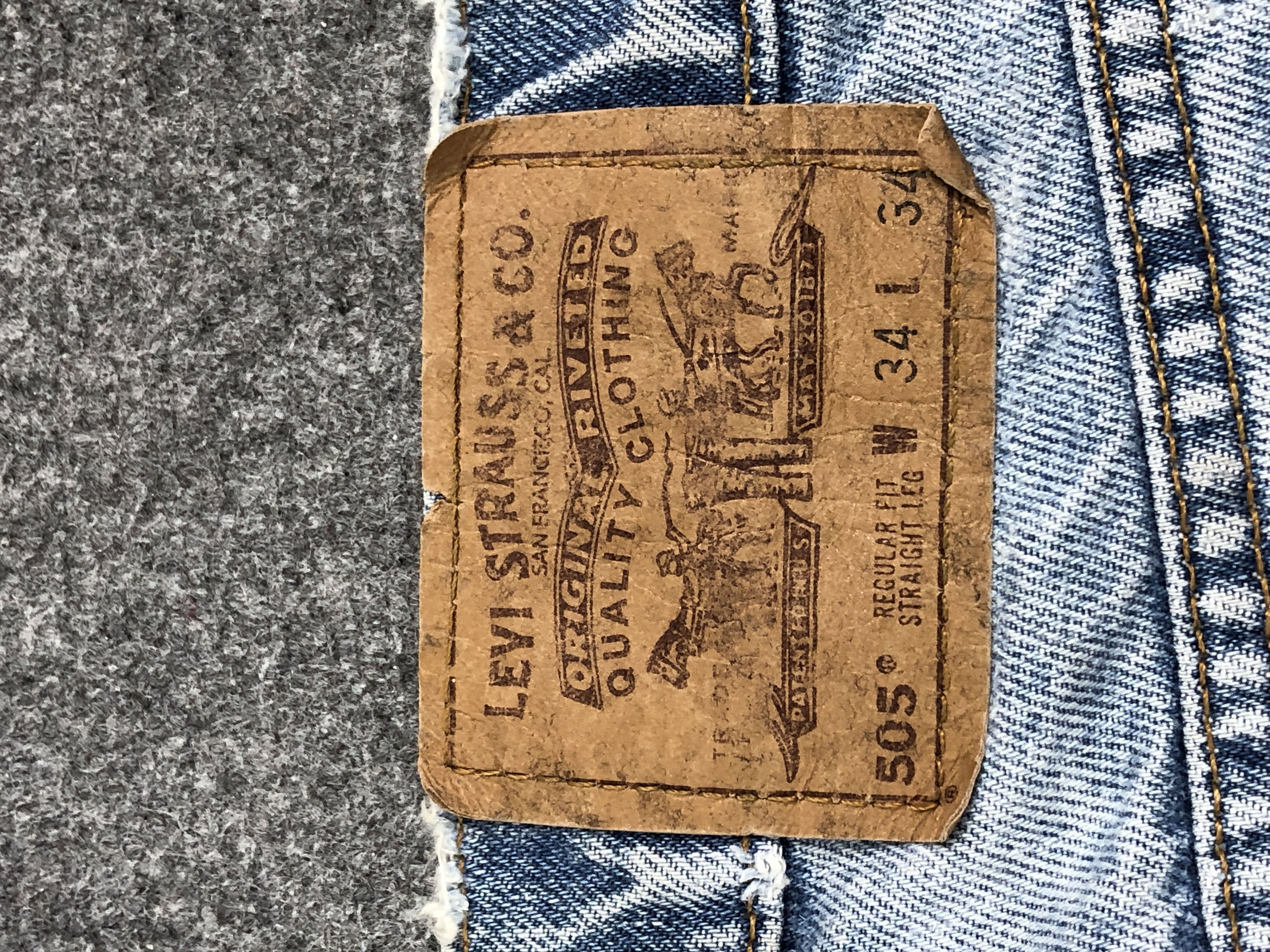 Levi's Vintage 90s Levi's 505 Orange Tabs Jeans DP2522 Size US 32 / EU 48 - 5 Thumbnail