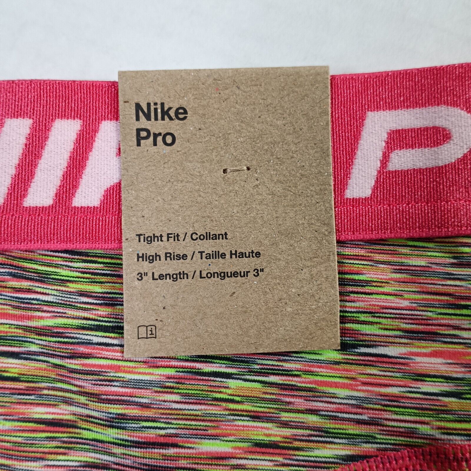 Nike Nike Women's L Large Pro 3'' Athletic Training Shorts Multi Size 32" / US 10 / IT 46 - 5 Thumbnail
