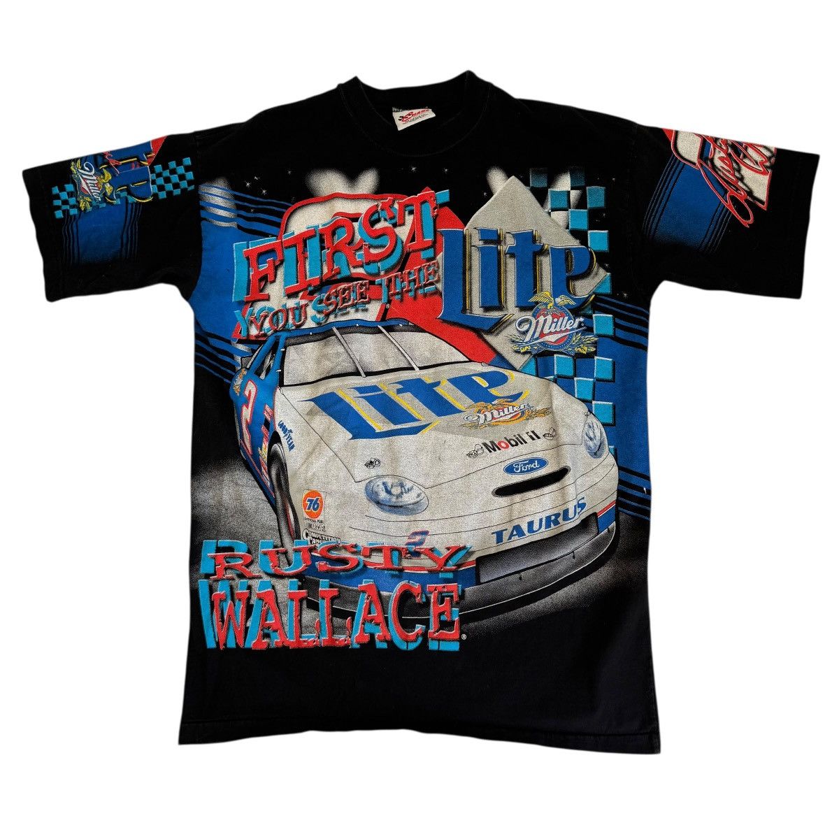 Chase Authentics vintage Rusty Wallace Miller Lite Nascar all over print Size US L / EU 52-54 / 3 - 3 Thumbnail