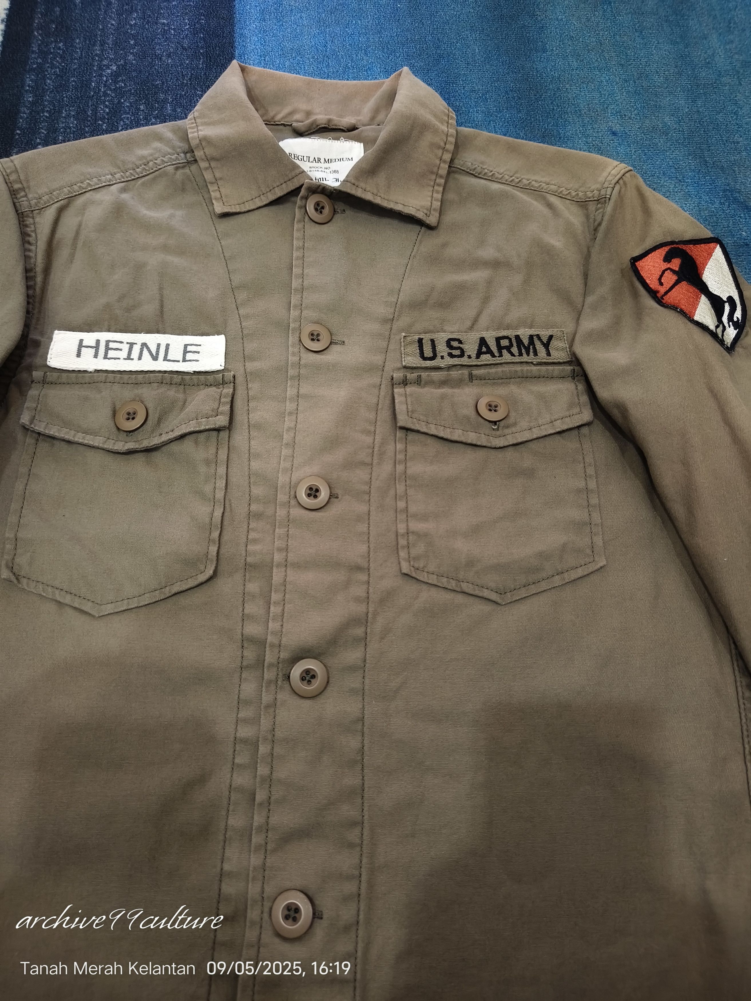 Other Houston inc US Army regular medium patches button shirt Size US S / EU 44-46 / 1 - 11 Thumbnail