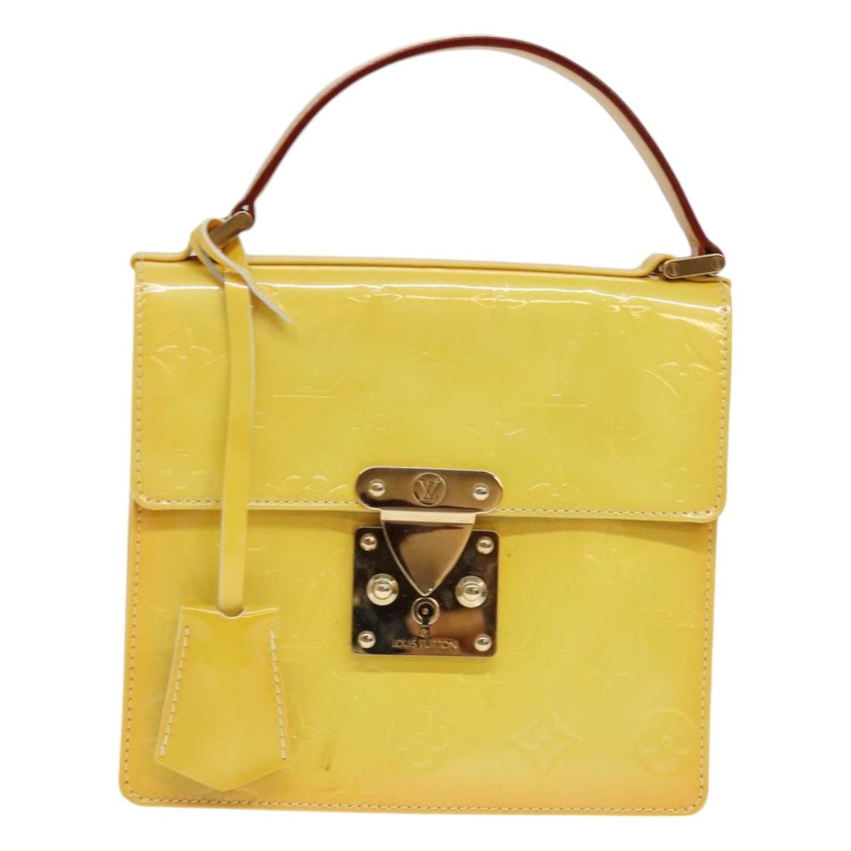 Spring Street Yellow Patent Leather Handbag (Pre-Owned)