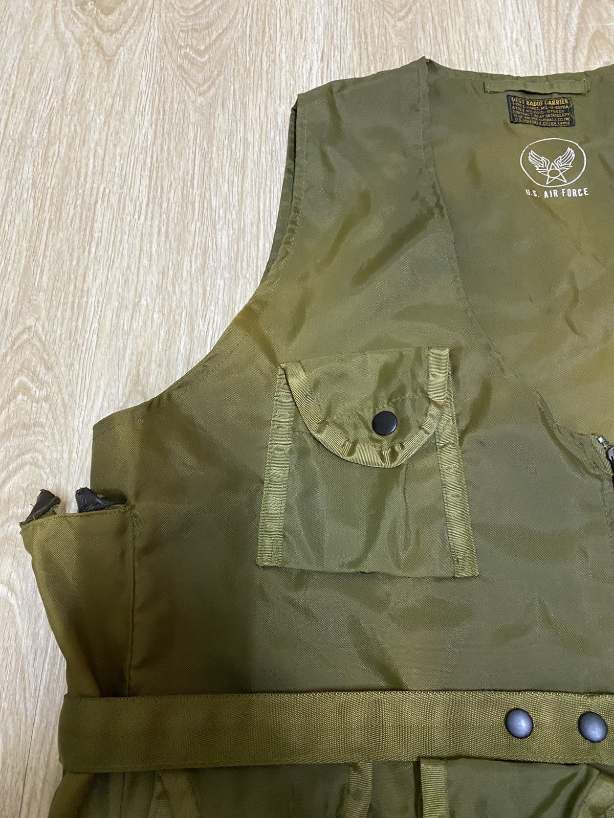 Vintage Vintage US Air Force Radio Carrier vest Size US XL / EU 56 / 4 - 4 Thumbnail