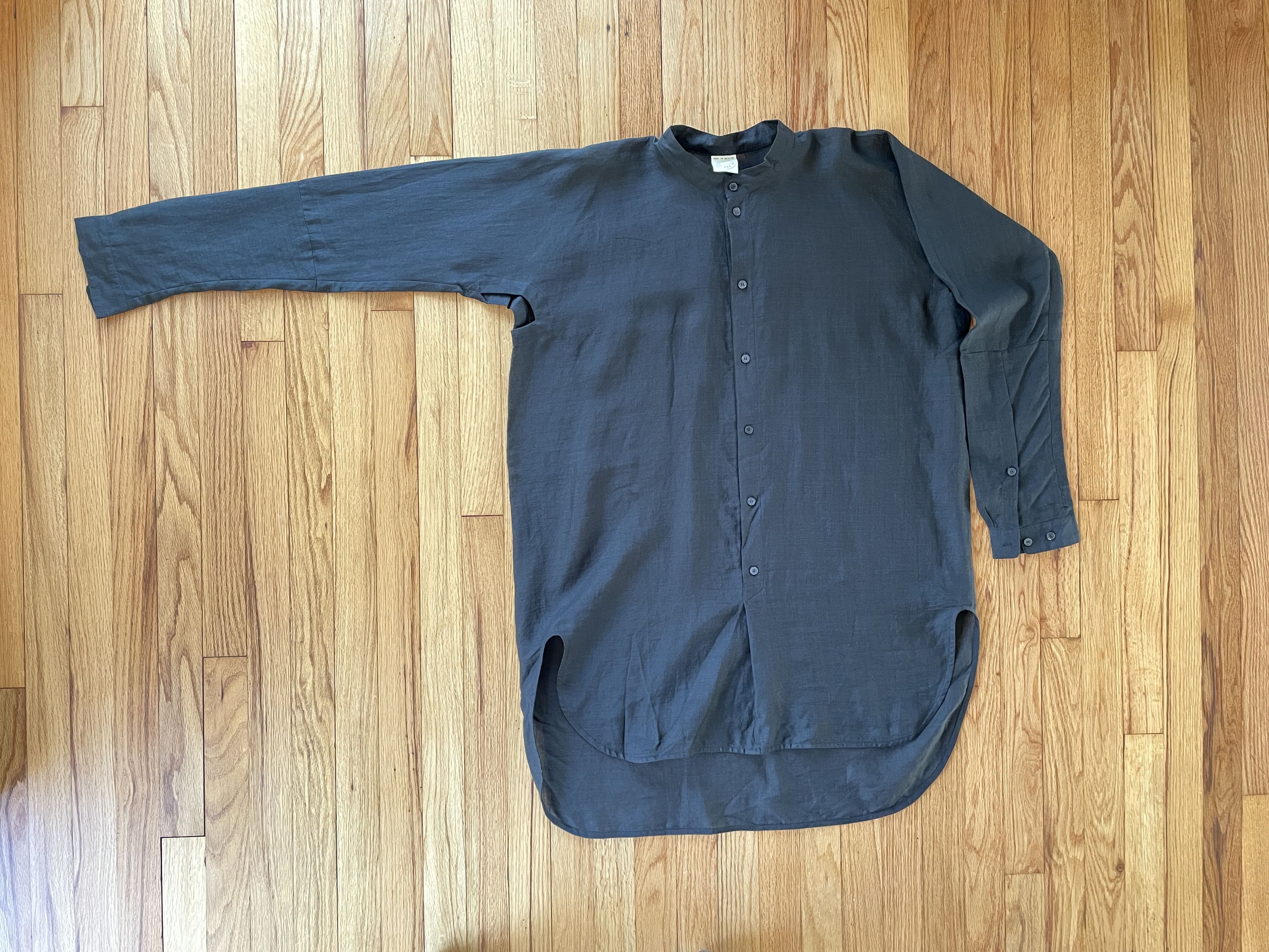 Jan Jan Van Essche Long Black button up Tunic Style- Raime Size US S / EU 44-46 / 1 - 2 Thumbnail