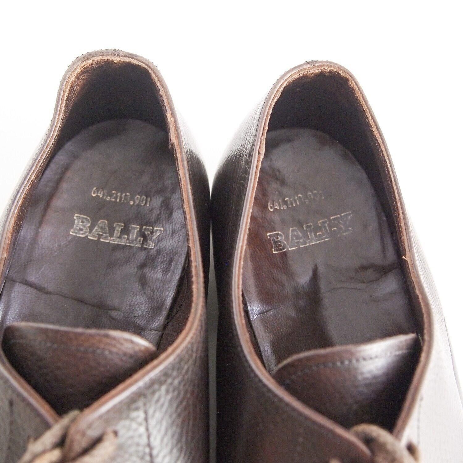 Bally Bally Derby Oxfords Brown Leather Mens EU 41 US 8 Size US 8 / EU 41 - 4 Thumbnail