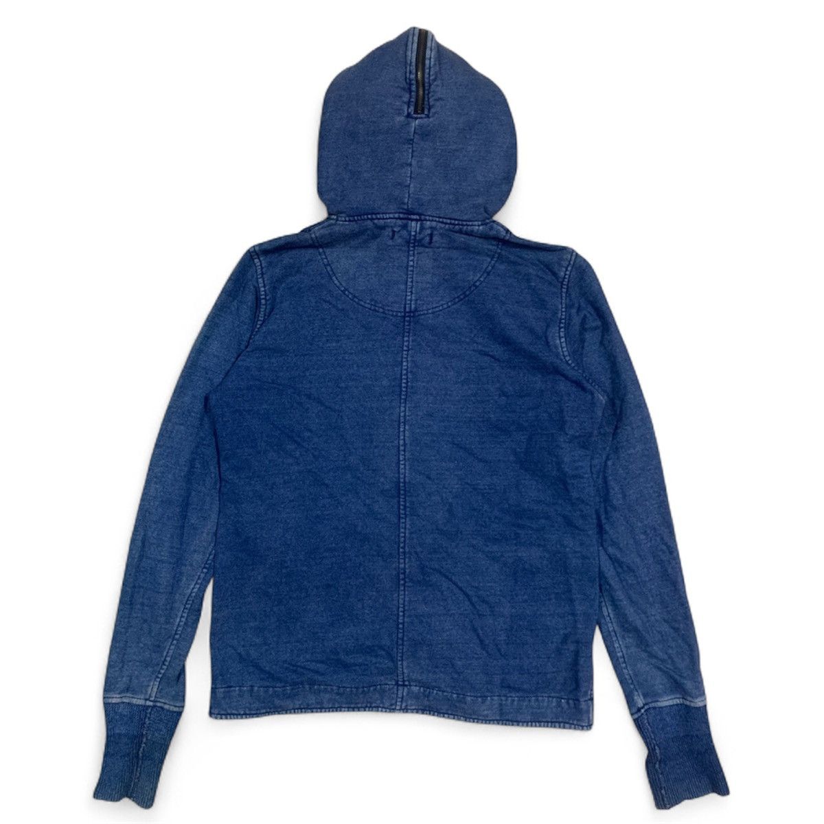 Japanese Brand Houston Japan USMA 69 Stencil Indigo Zip Up Hoodie Size US M / EU 48-50 / 2 - 5 Thumbnail