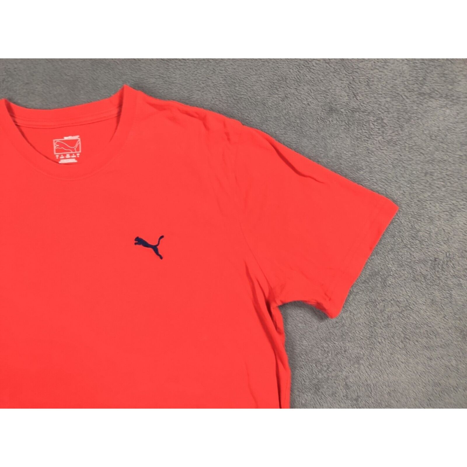 Puma PUMA Shirt Adult Mens Large Solid Red Embroidered Logo Size US L / EU 52-54 / 3 - 3 Thumbnail