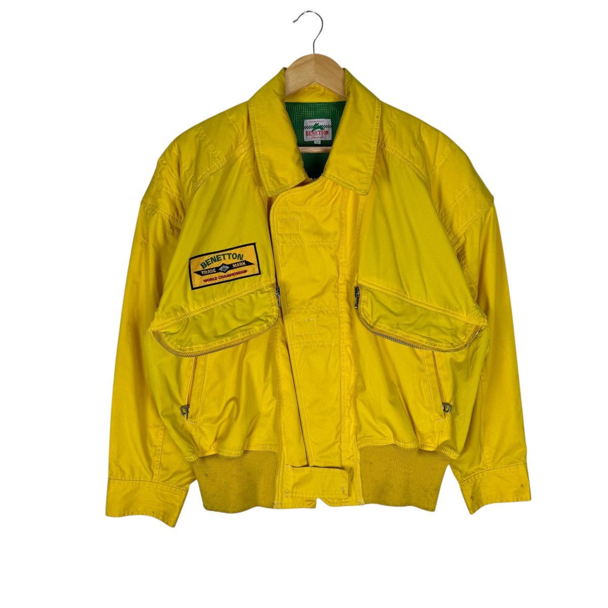 Benetton 🌟BENETTON FORMULA RACING TEAM BOMBER JACKET Size US S / EU 44-46 / 1 - 3 Thumbnail