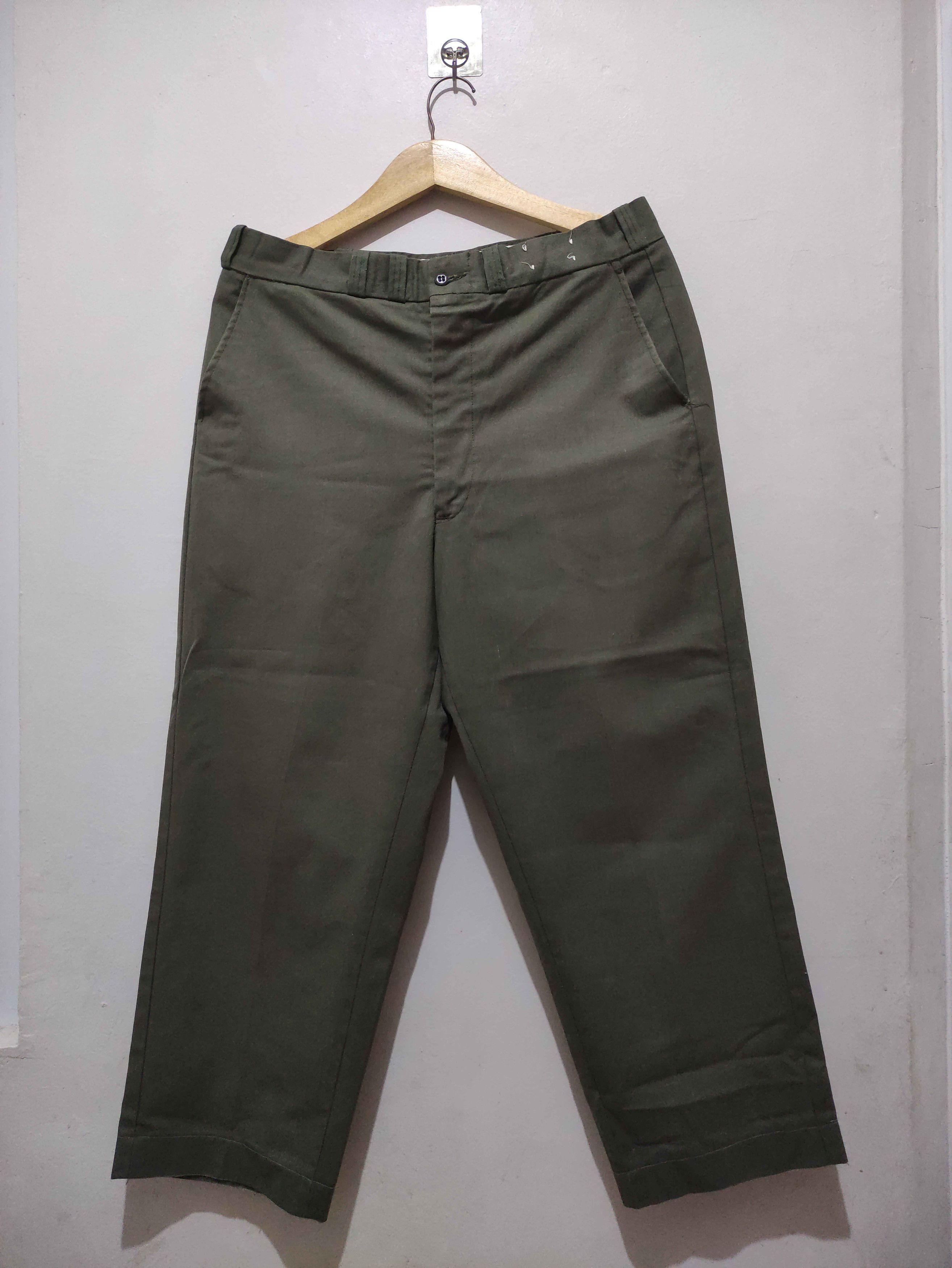 Sears VINTAGE Sears Sportswear Pants Dress Perma-Prest Green Size US 34 / EU 50 - 1 Thumbnail