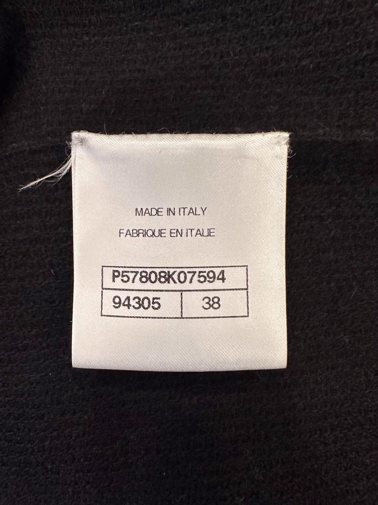 Chanel Chanel Di Kong women's black openwork wool knit dress 38 Size S / US 4 / IT 40 - 7 Thumbnail