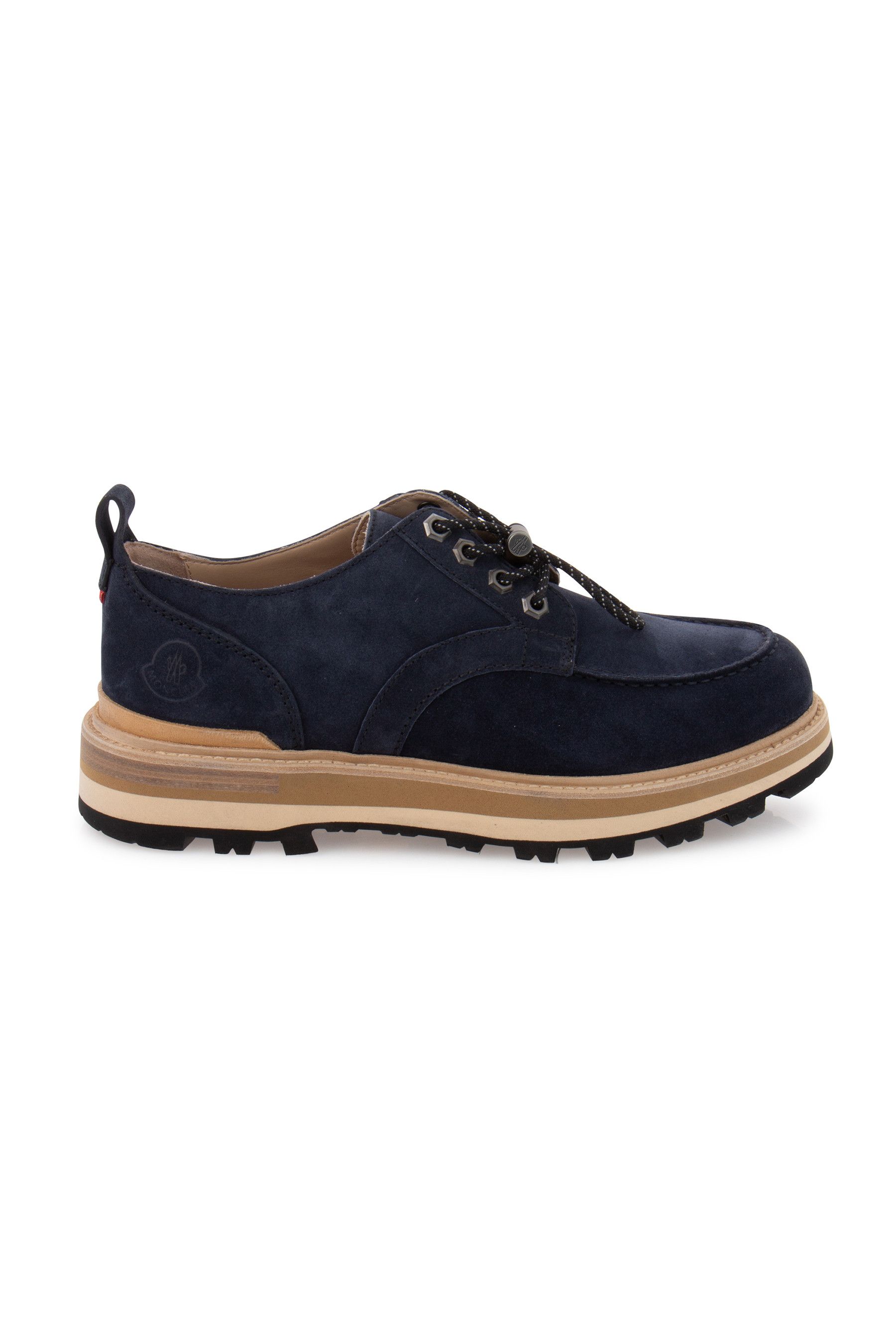 Moncler o1y0225 Leather Laced Shoes in Navy Blue Size US 6 / EU 39 - 1 Thumbnail