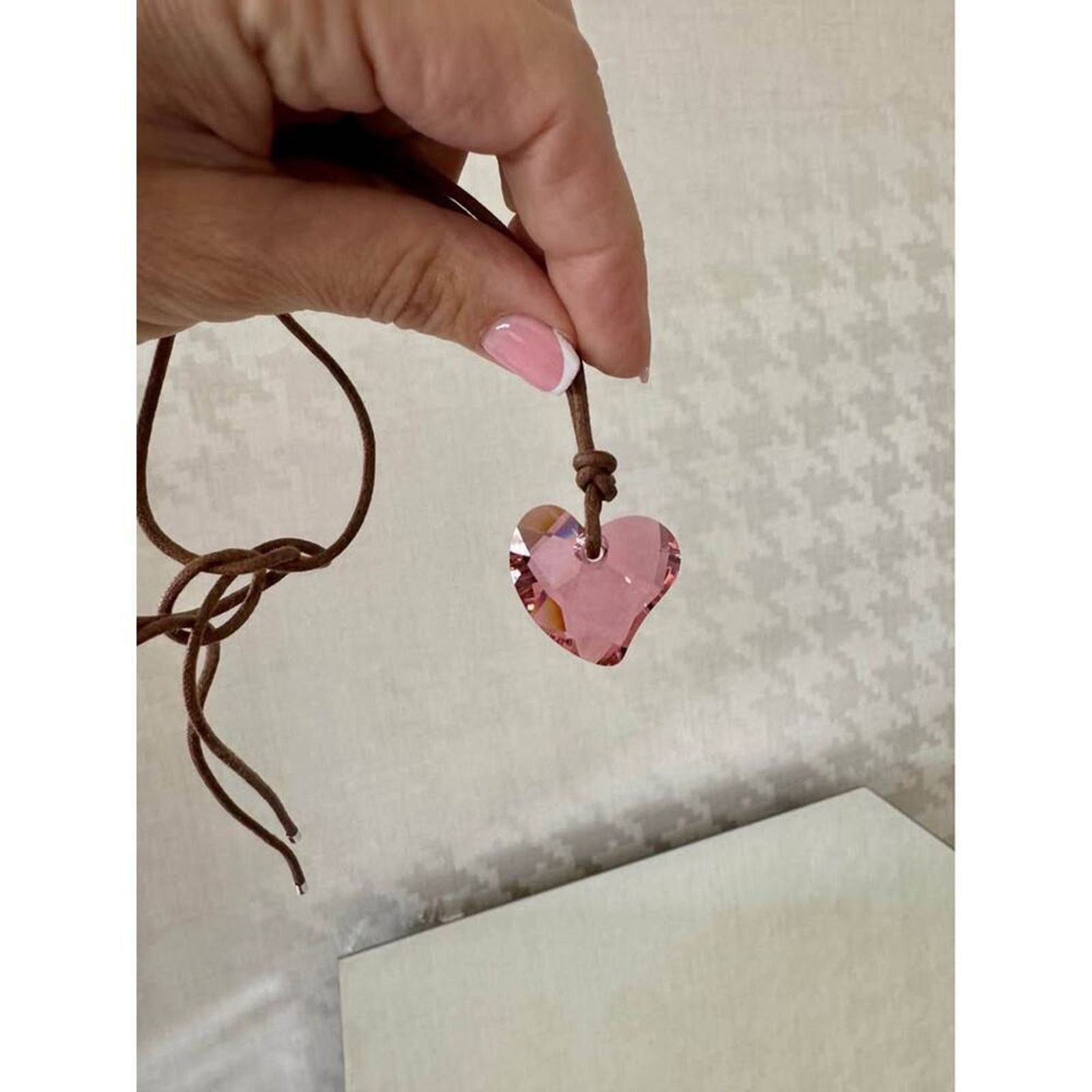 Other Crystal pink heart necklace Size ONE SIZE - 6 Thumbnail