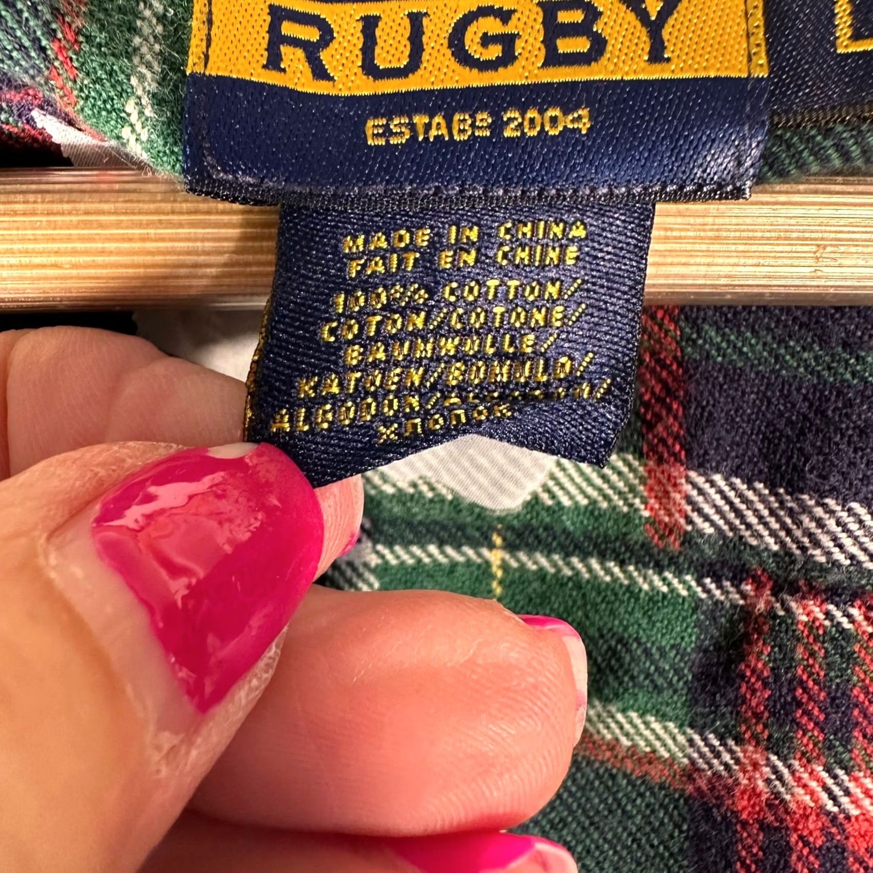 Ralph Lauren Rugby Ralph Lauren Shirt Dress Green Plaid Flannel Ruffle Neck Button Front Long Sleeve Womens L Size L / US 10 / IT 46 - 6 Thumbnail