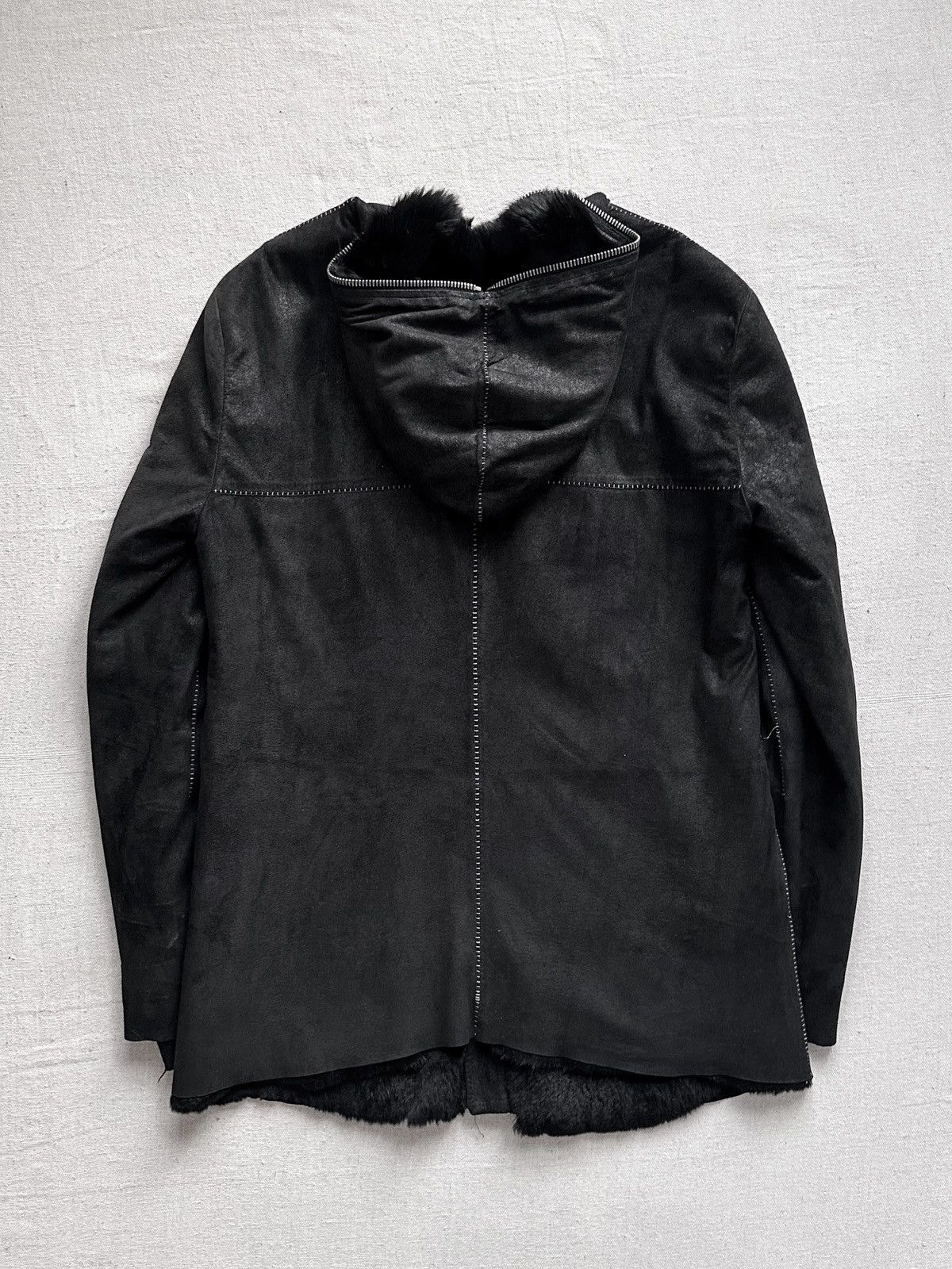 10sei0otto 10sei0otto Rabbit Fur Lamb Leather Gimp Scar Stitch Rider Size US S / EU 44-46 / 1 - 4 Thumbnail
