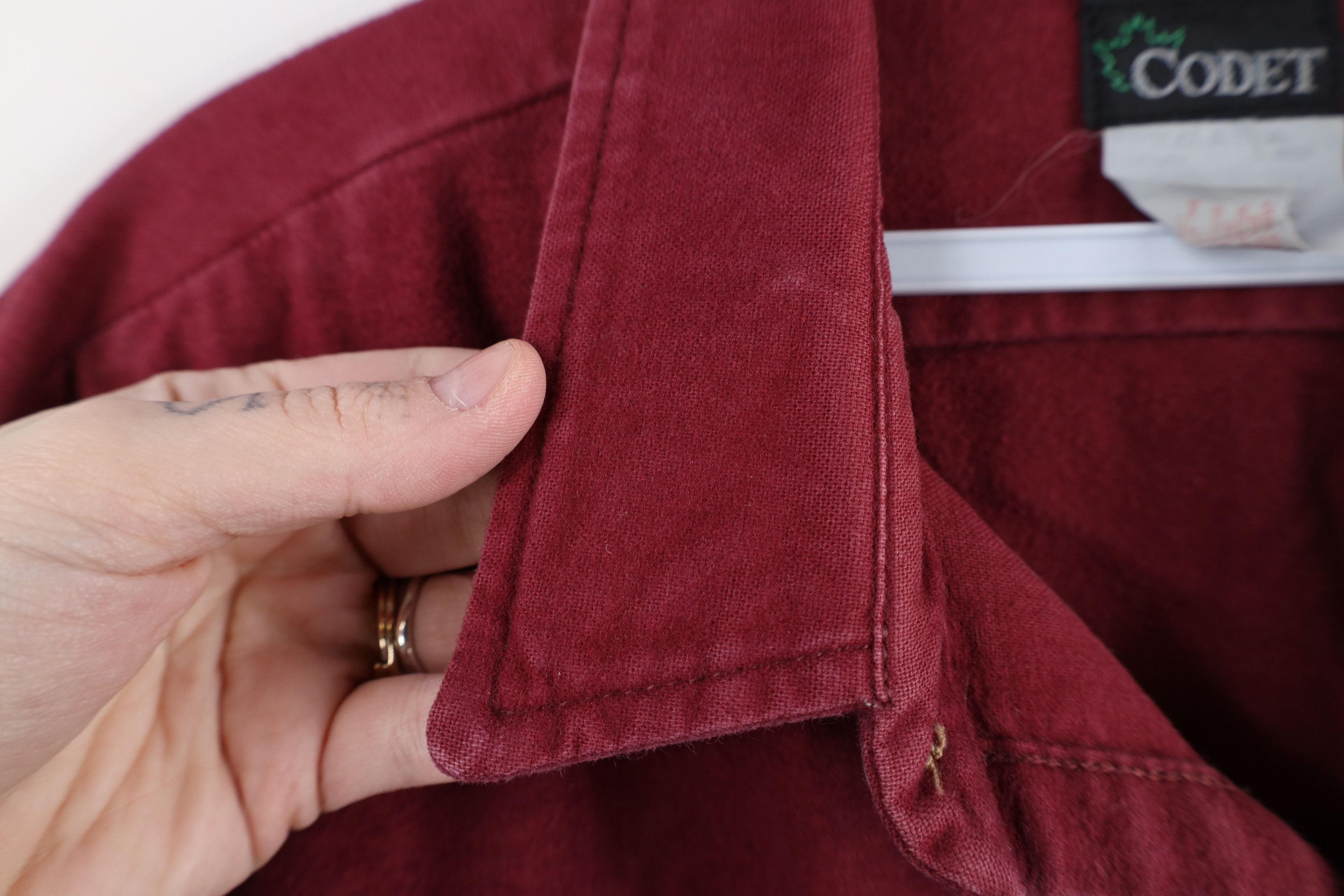 Vintage Vintage 90s Streetwear Heavy Chamois Cloth Button Shirt USA Size US XL / EU 56 / 4 - 8 Thumbnail
